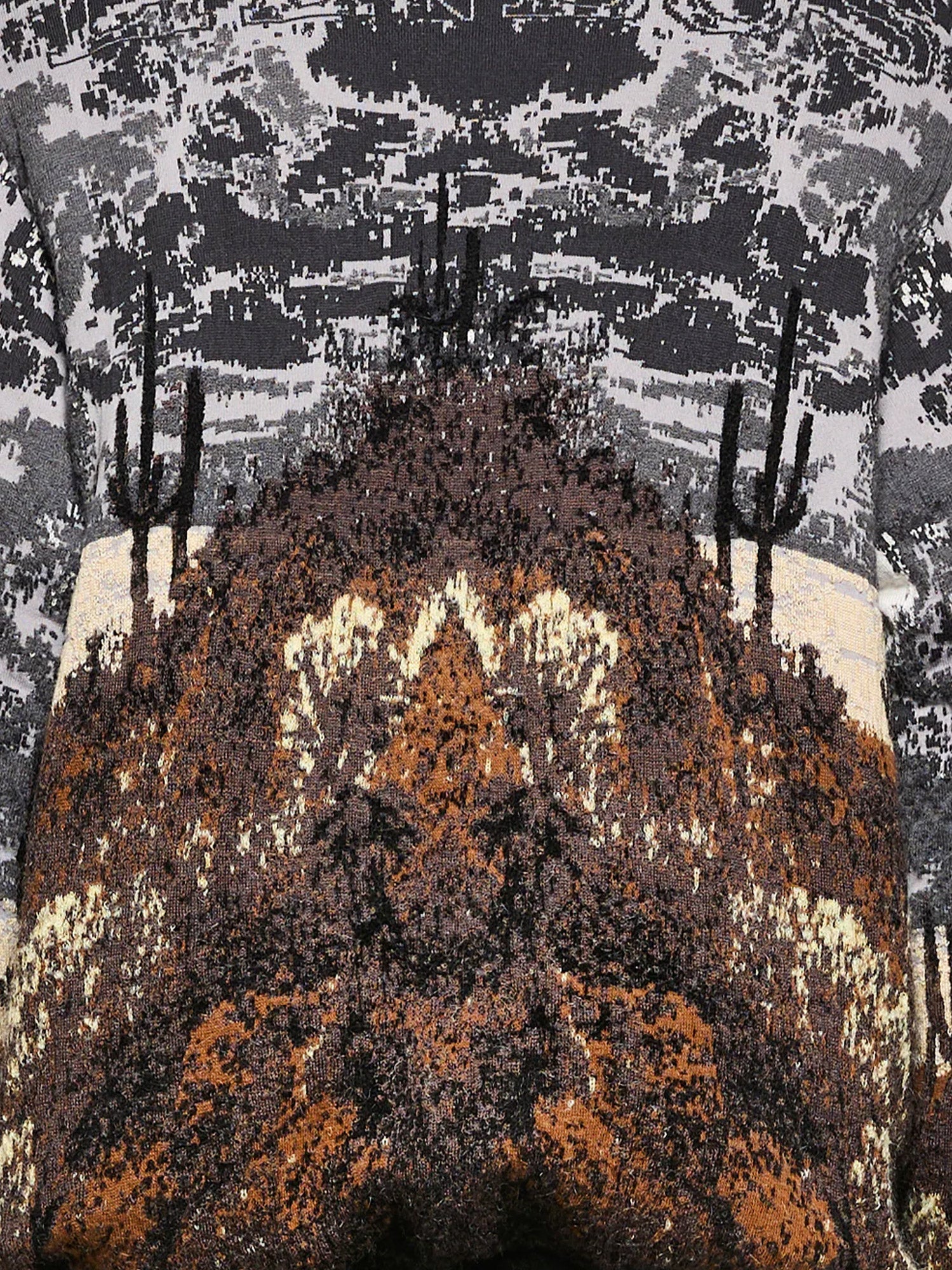 Laneus Knitted Cotton And Wool Jacket - Image 3