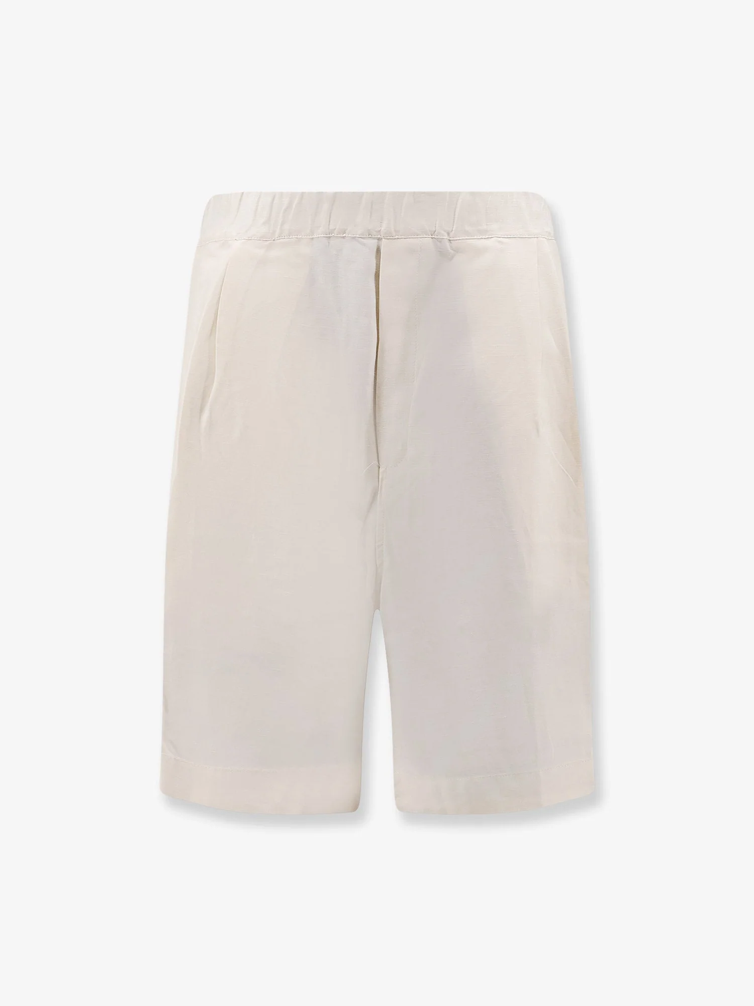 Laneus Viscose And Linen Bermuda Shorts - Image 4