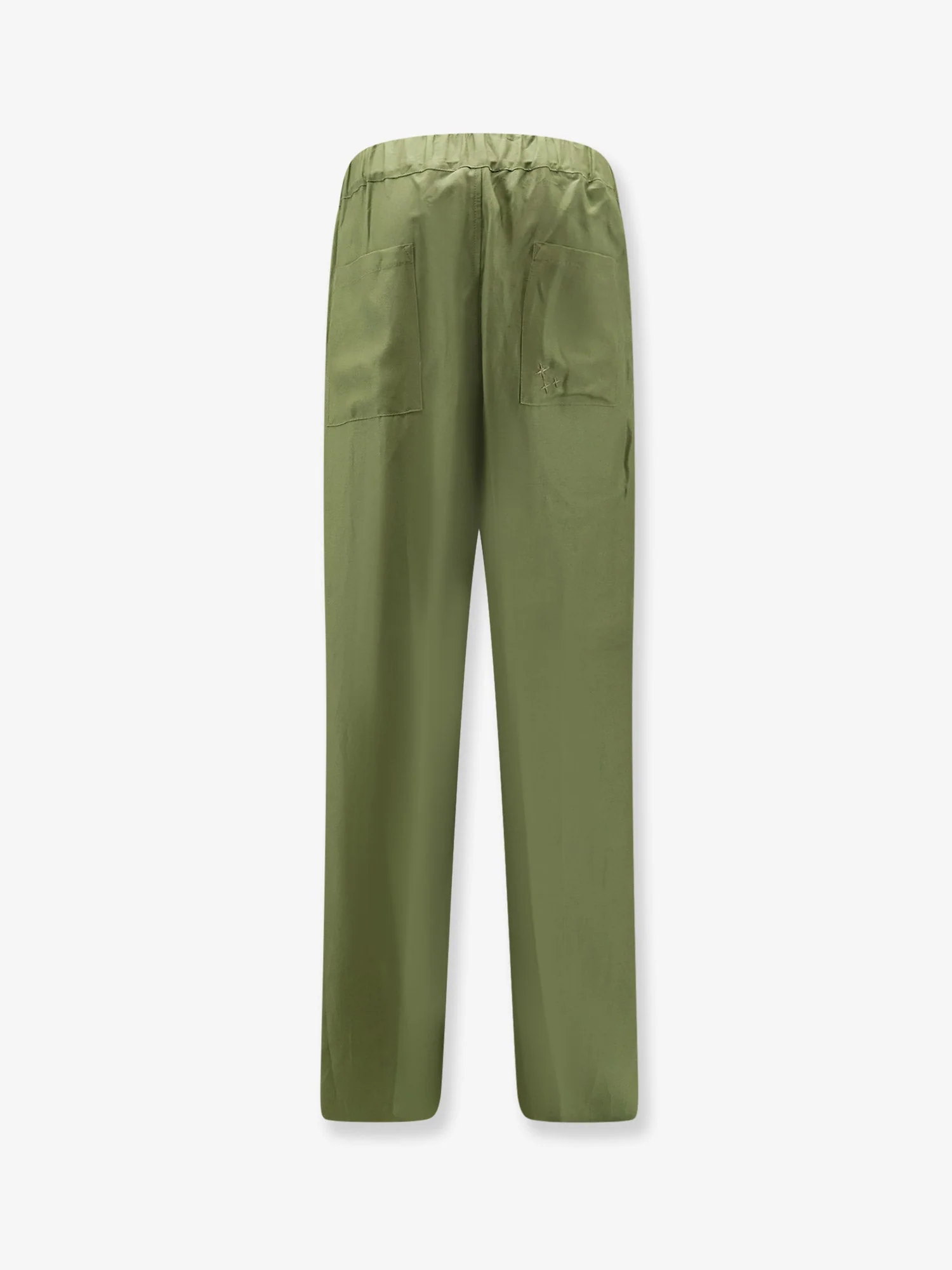 Laneus Viscose And Linen Trousers - Image 2