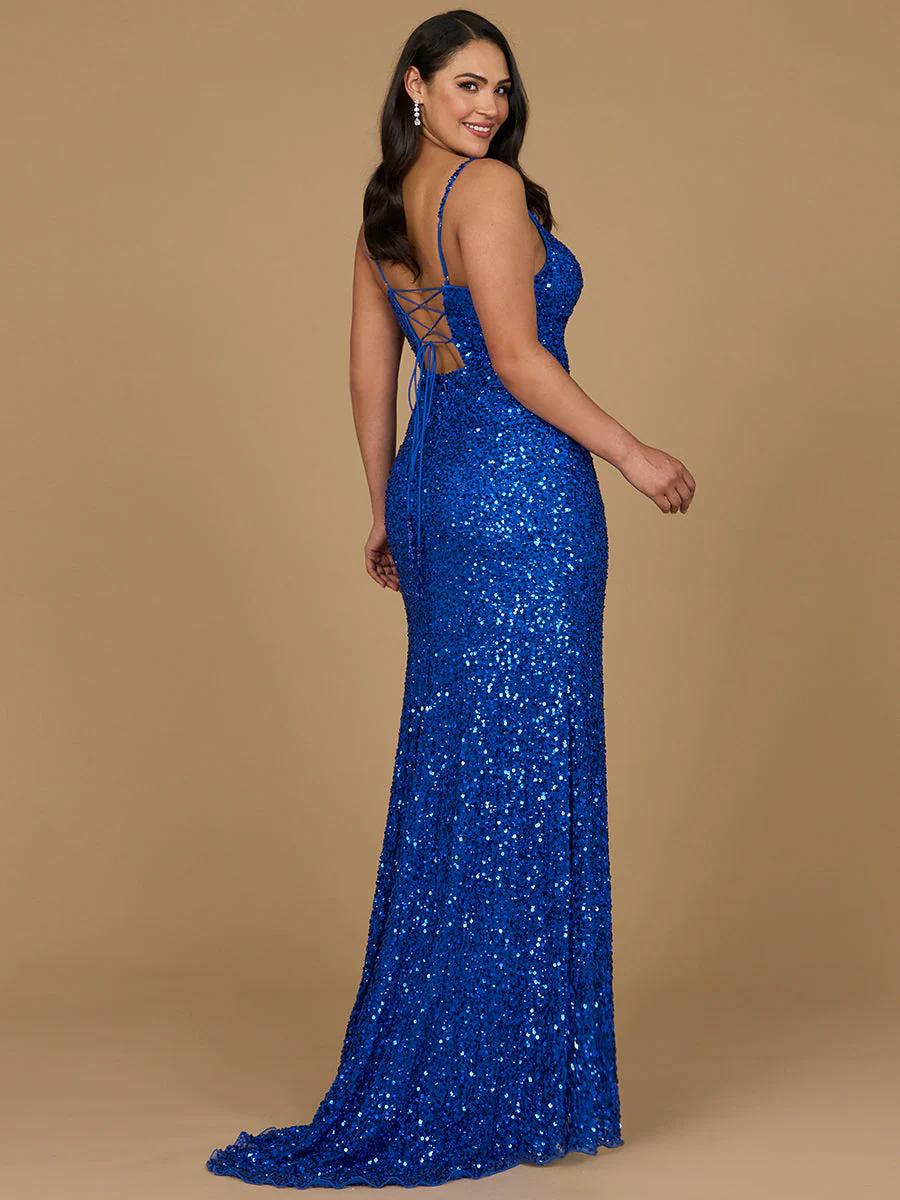 Lara Beaded V Neck Dress with Slit - Image 8