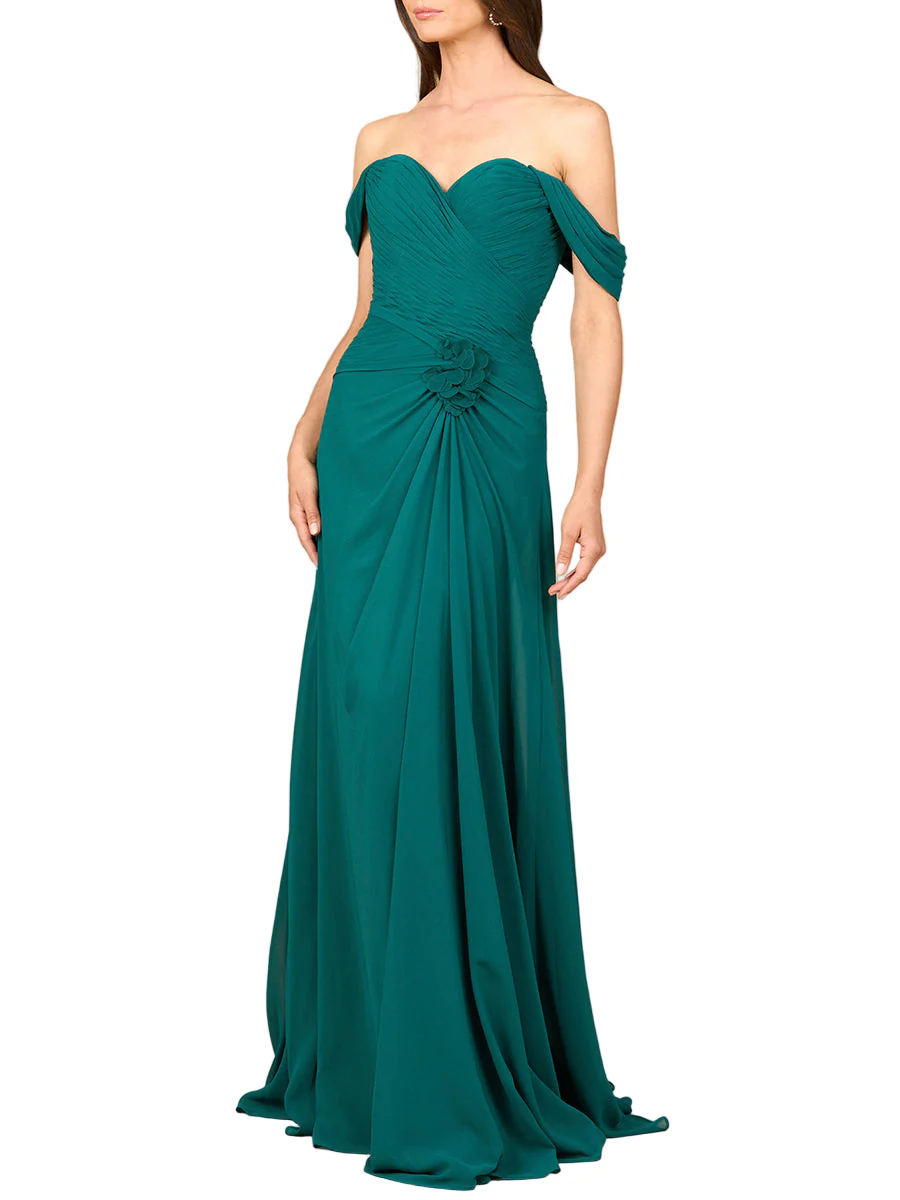 Lara Off Shoulder Chiffon Dress