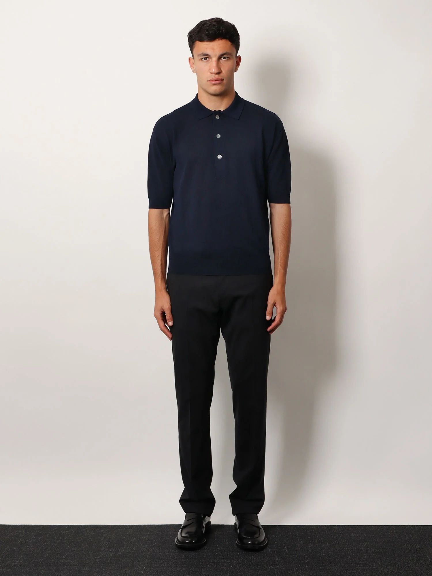Lardini Viscose And Cotton Knit Polo Shirt - Image 5