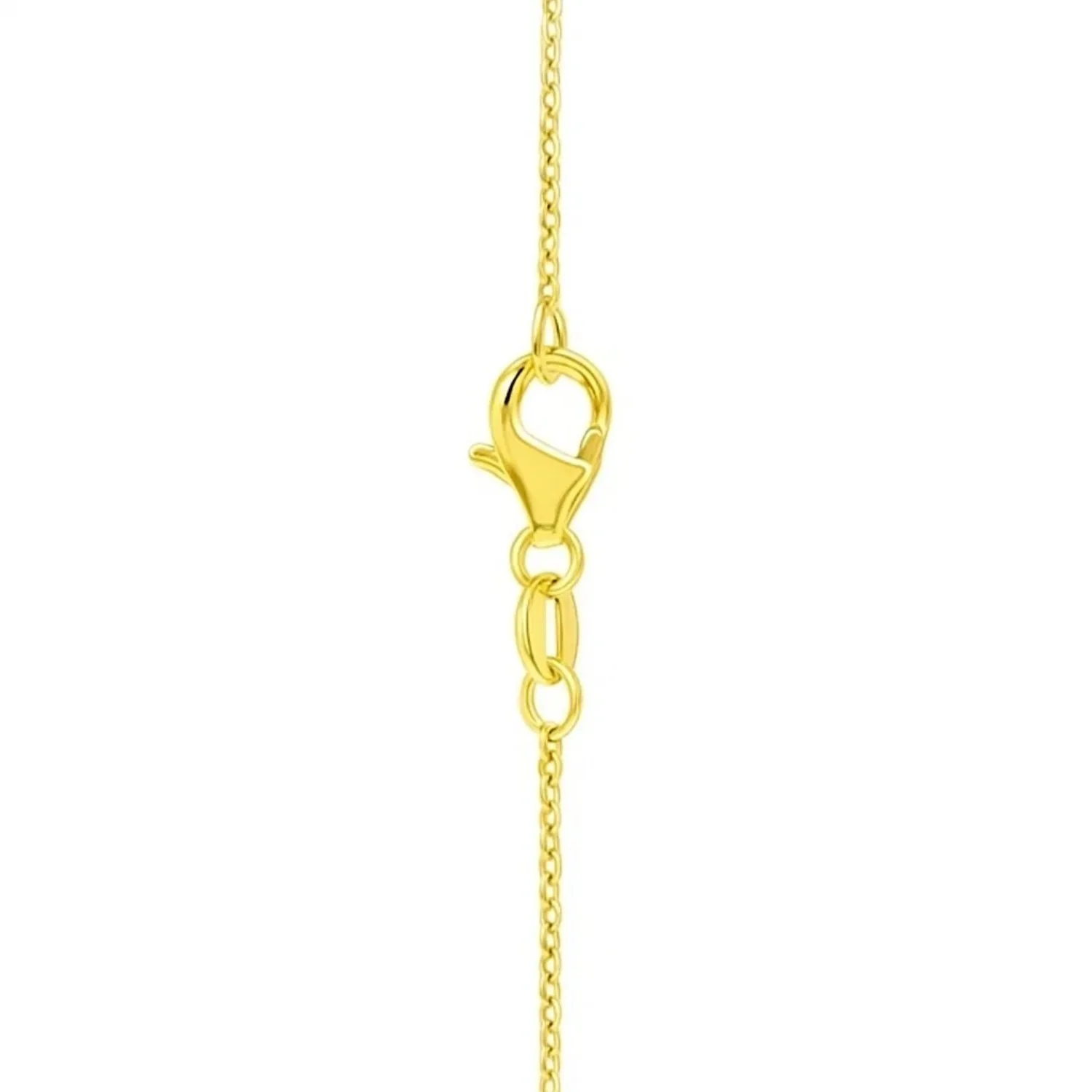 Large Puffed Heart Necklace in 14K Yellow Gold - Image 12