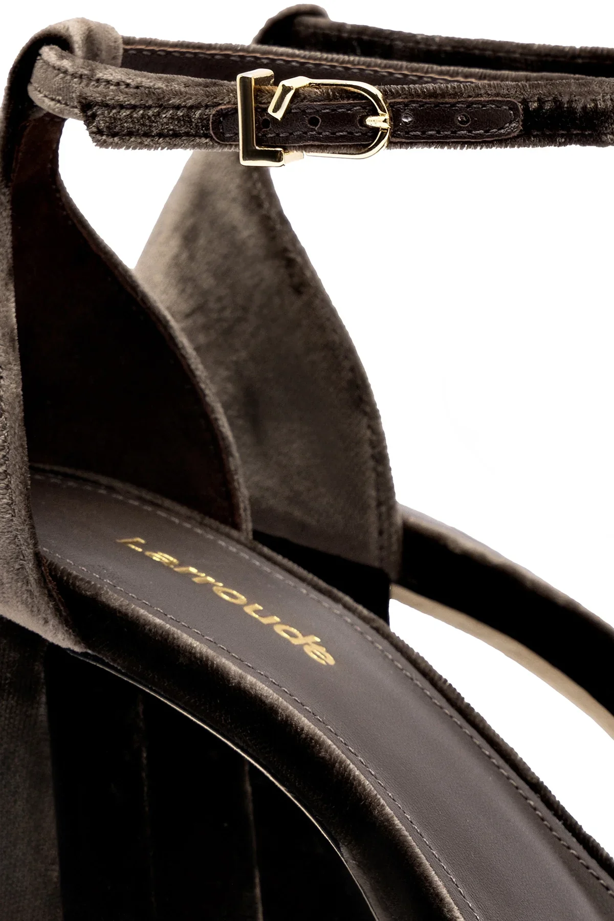 Larroude Ari Pump In Expresso Velvet - Image 4
