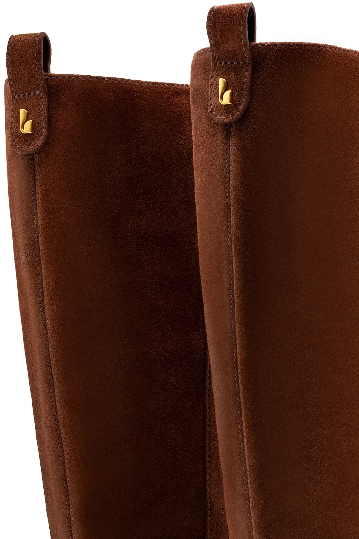 Larroude Florencia Boot In Burnt Umber Suede - Image 3