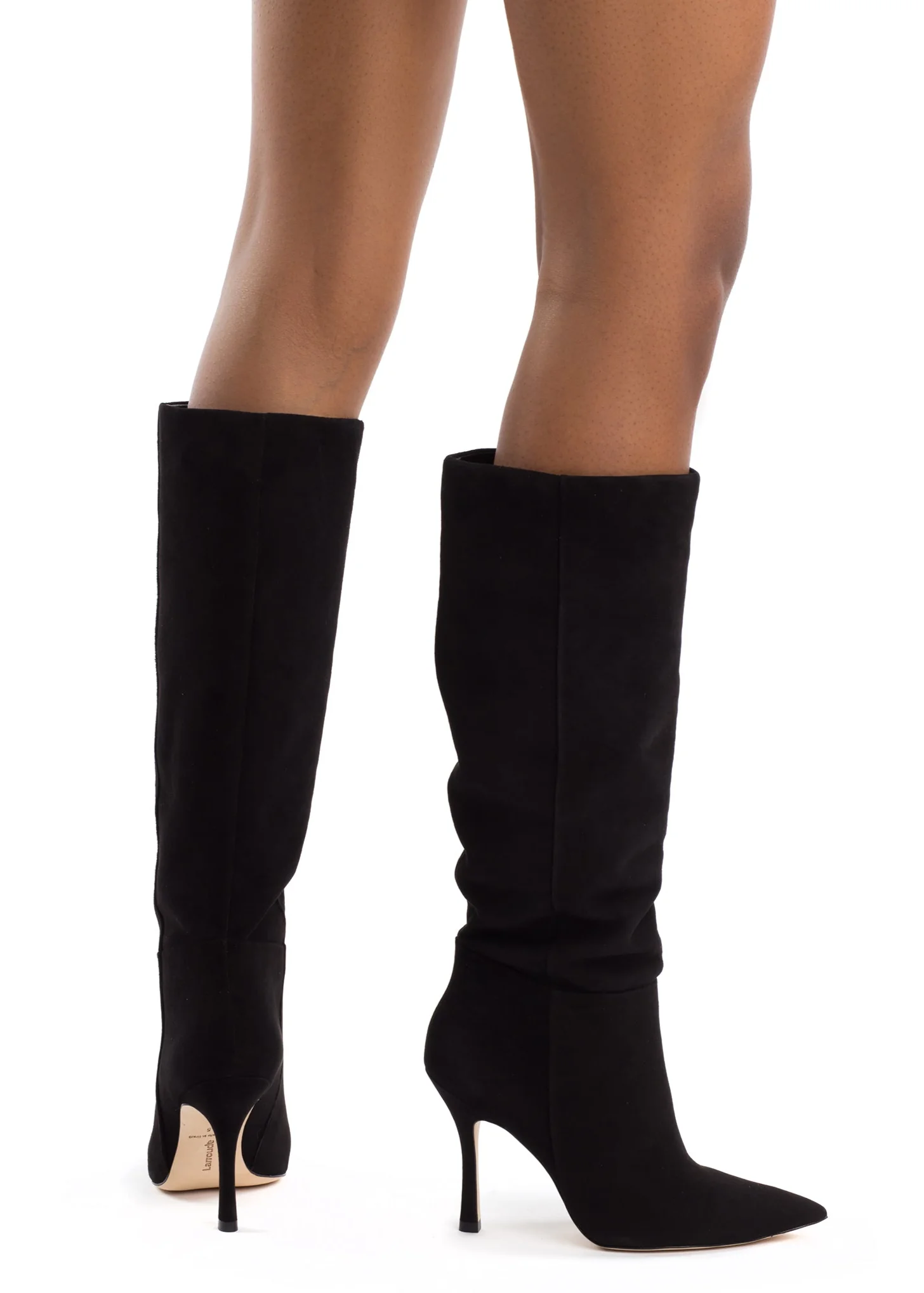 Larroude Kate Boot In Black Suede - Image 2