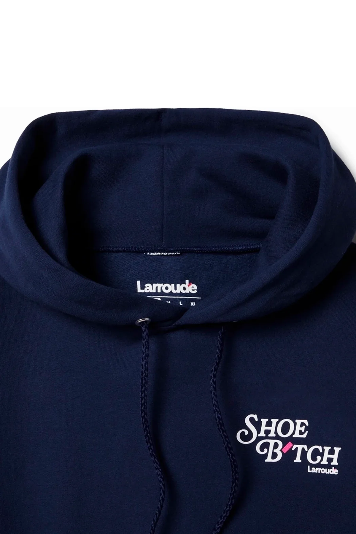Larroude Shoe B´tch Hoodie In Navy - Image 3