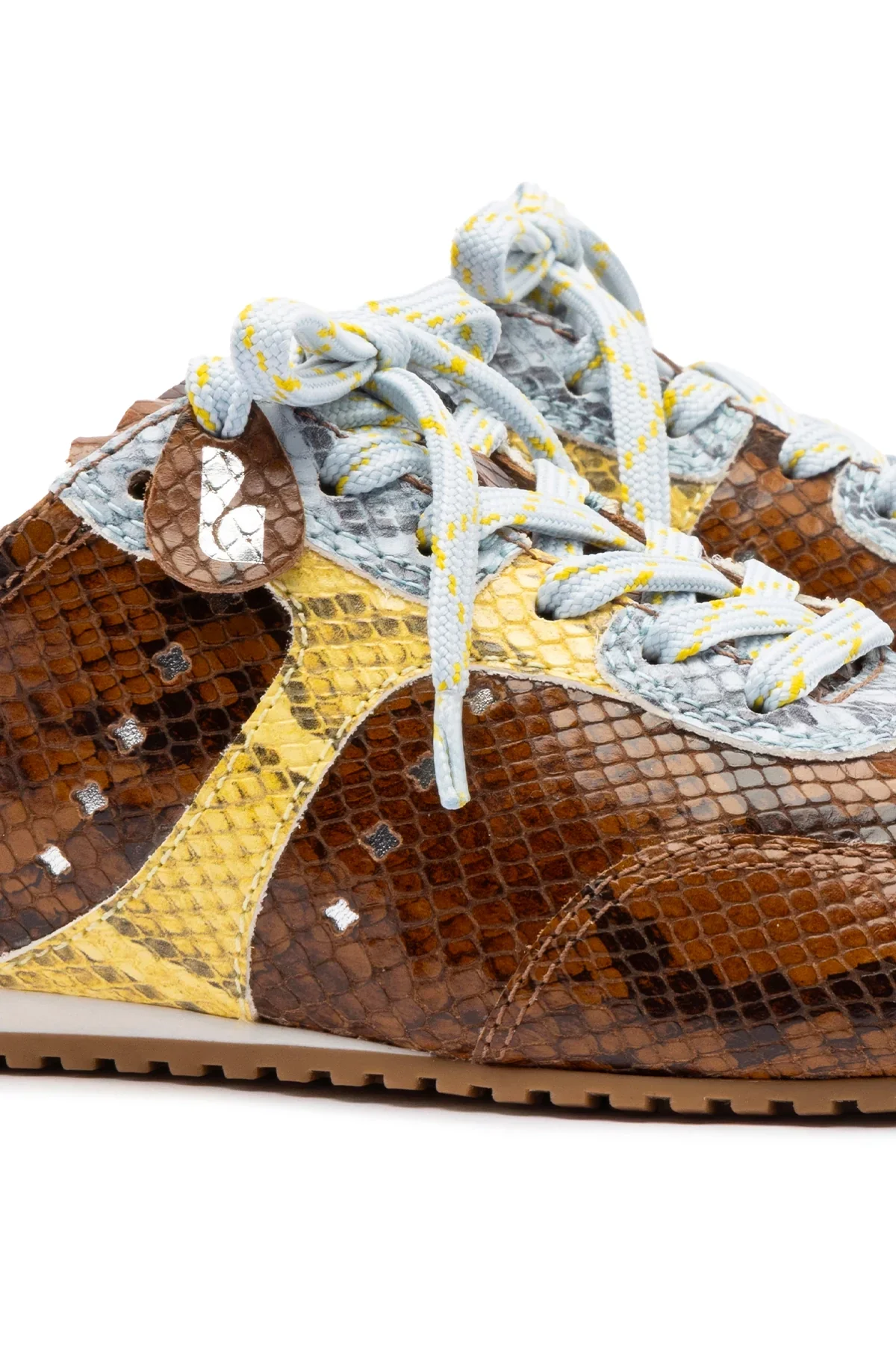 Larroude Stella Mule In Python Printed Leather - Image 4
