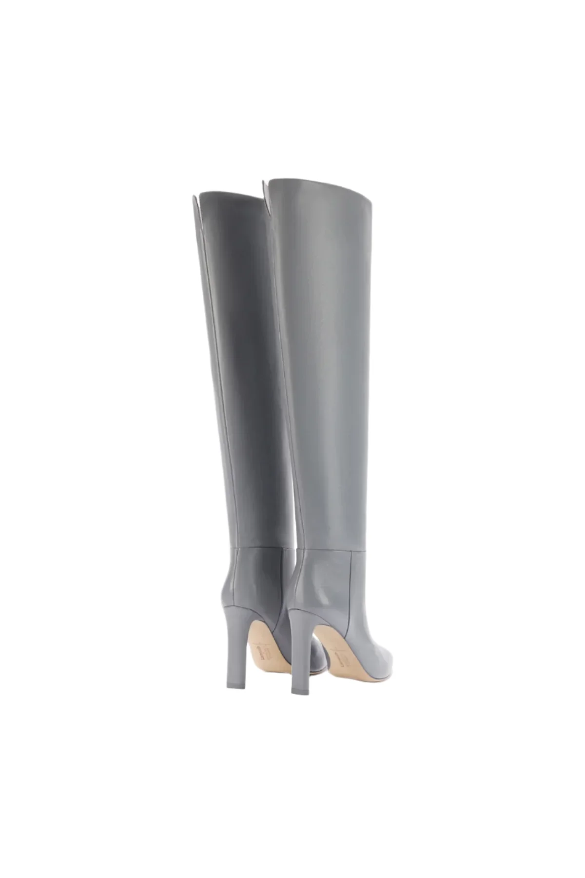 Larroudé x Jennifer Fisher Boot In Cement Grey Leather - Image 3