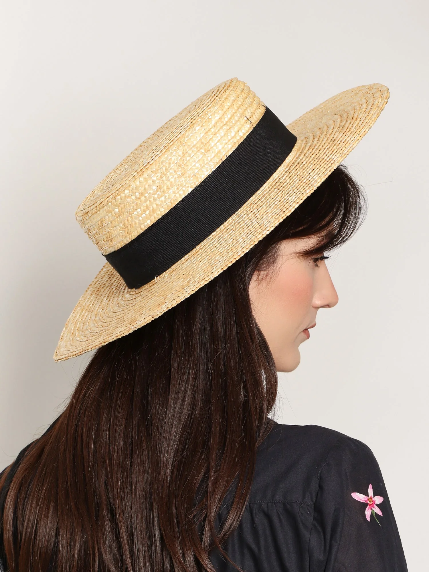 Lavi Rafia Hat With Band - Image 2