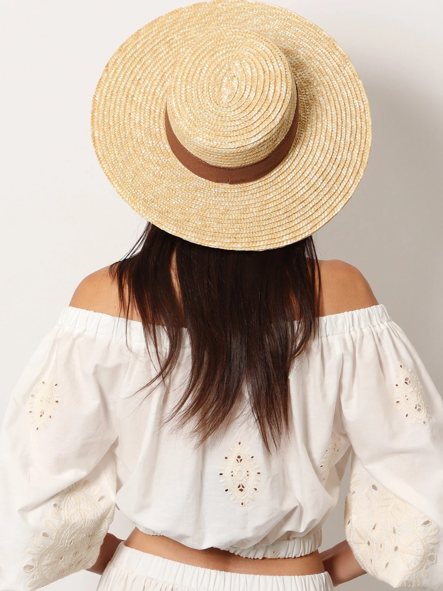 Lavi Rafia Hat With Band - Image 5