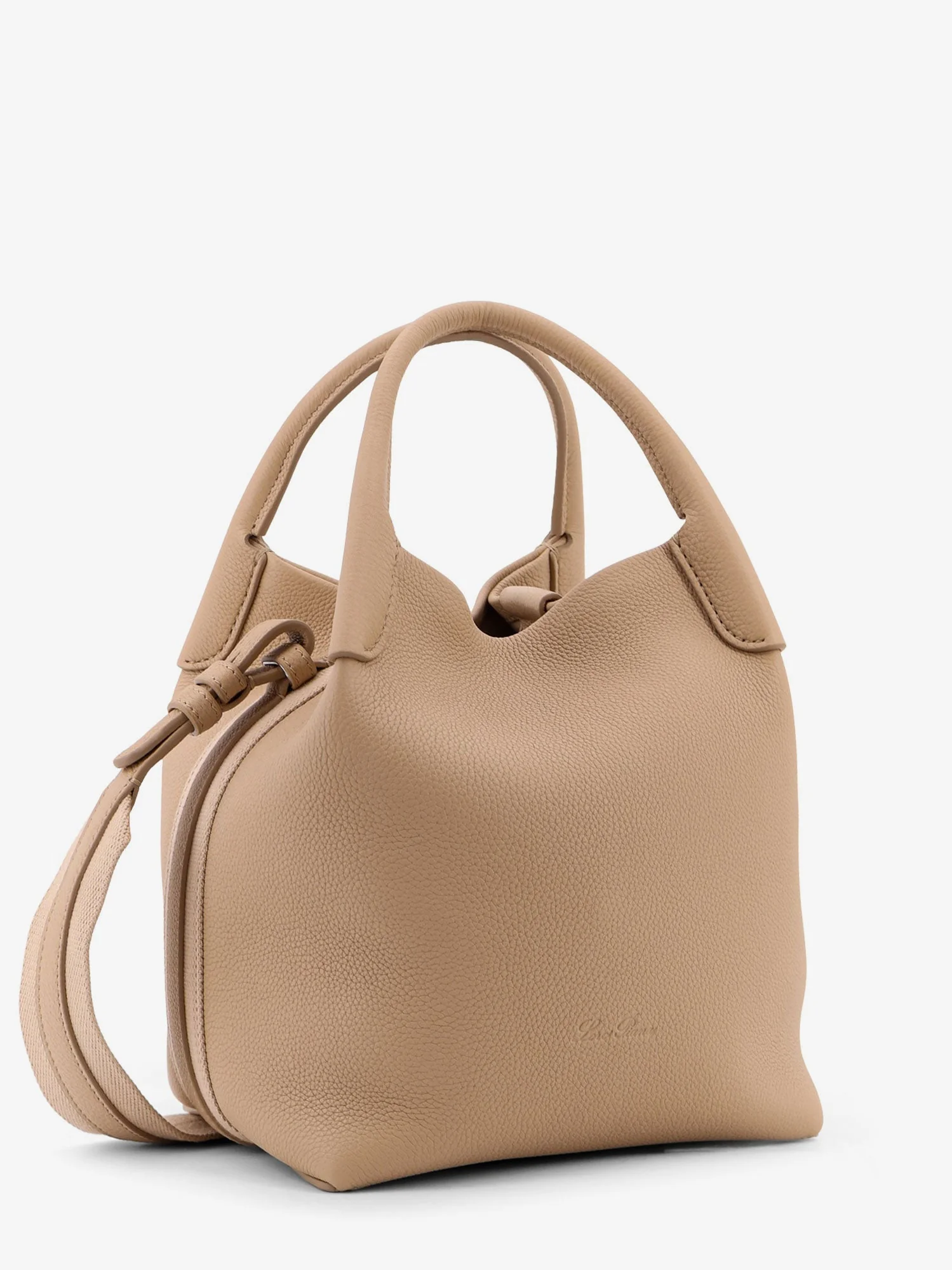 Loro Piana Bale Small Leather Bucket Bag - Image 3