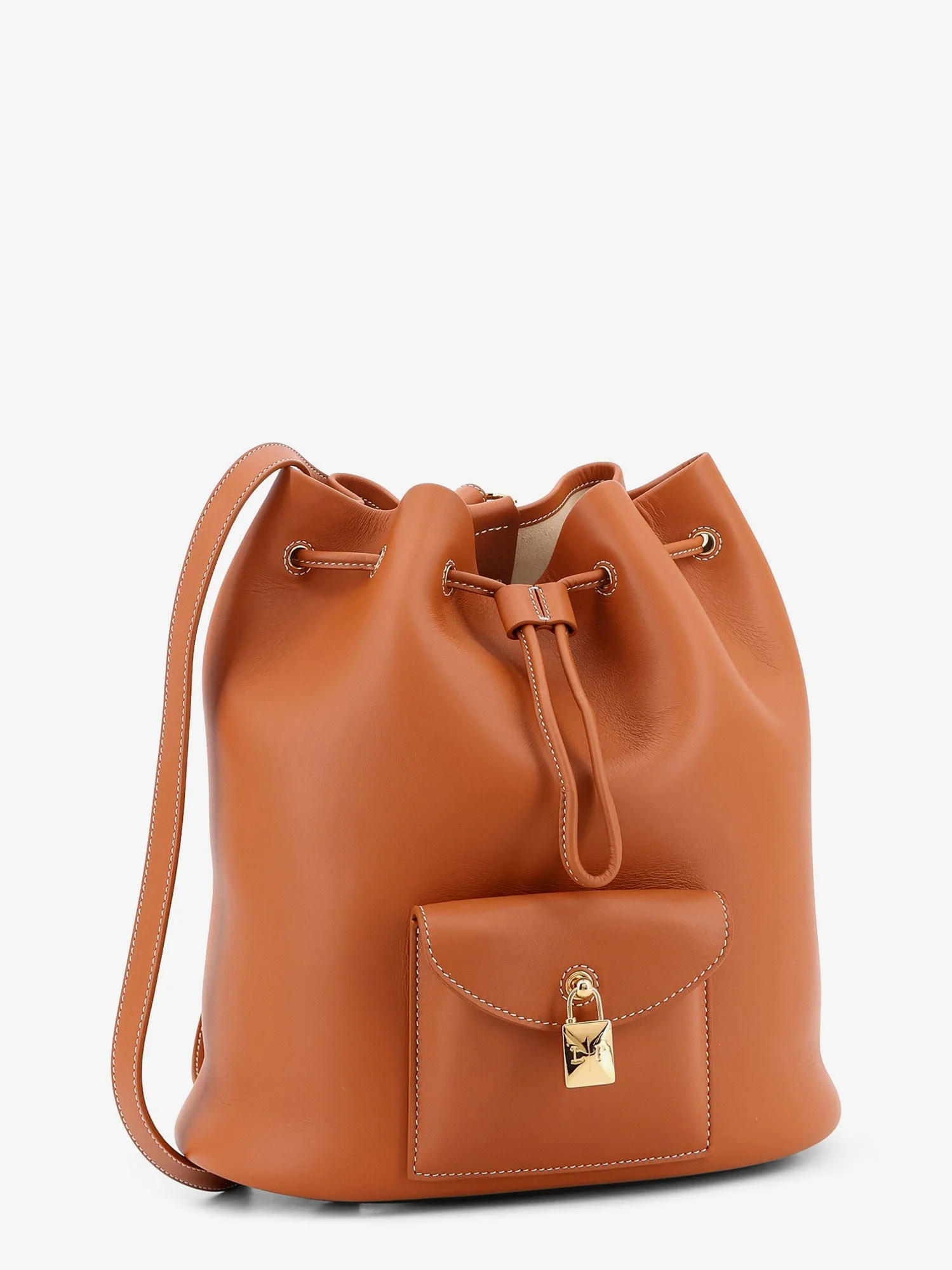 Loro Piana Extra Drawstring L27 Leather Backpack - Image 3