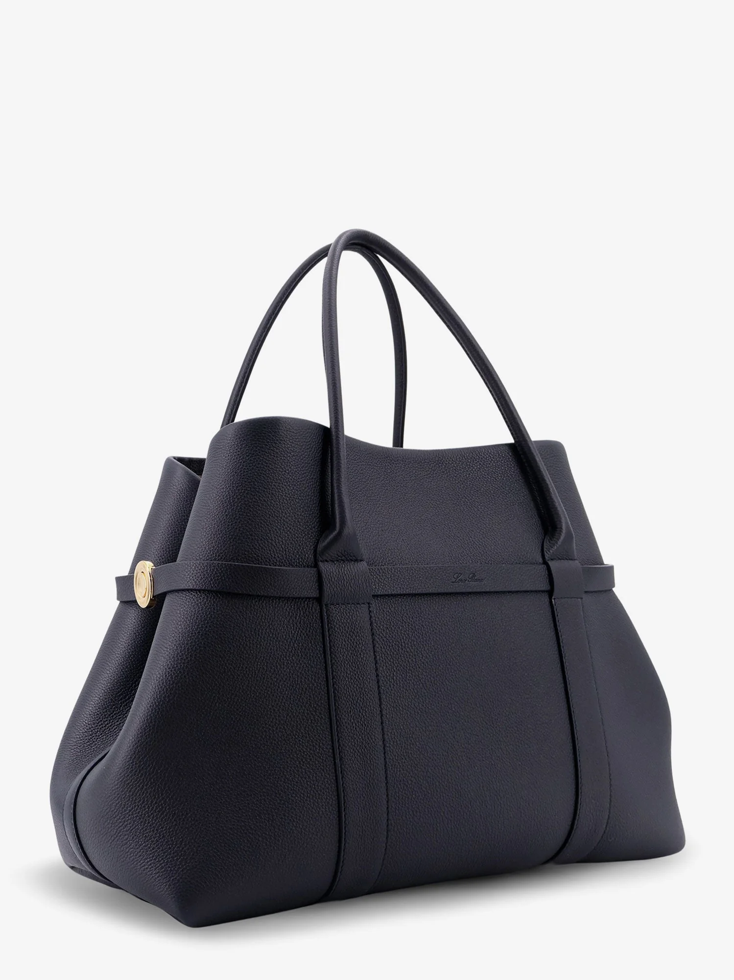 Loro Piana Ghiera Shopper Large Leather Shopping Bag - Image 3