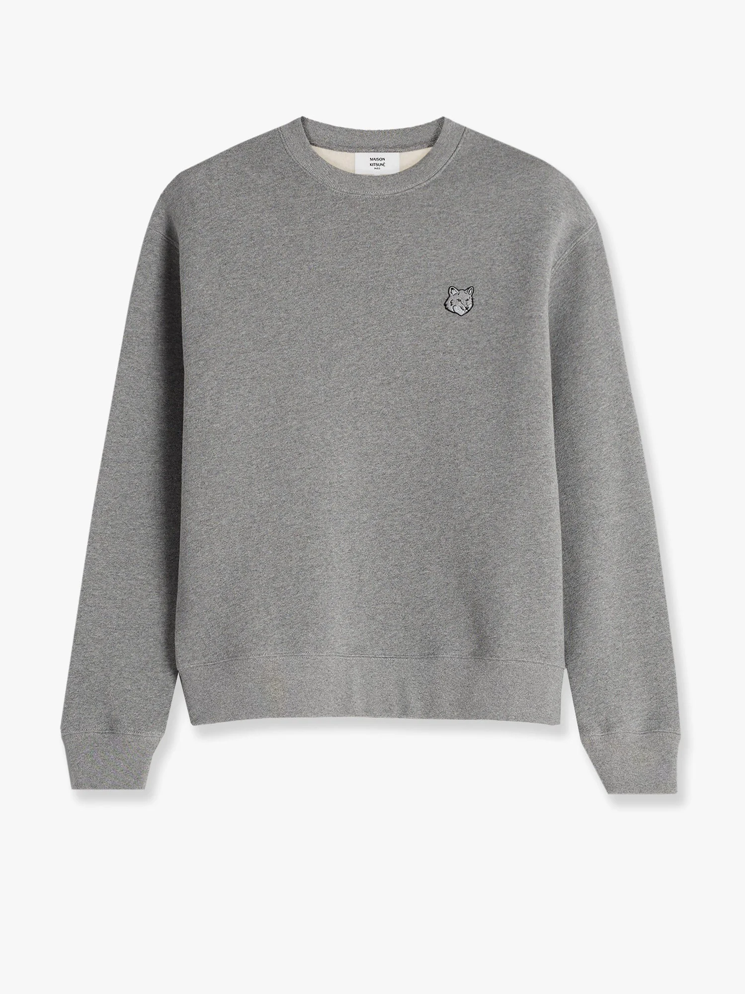 Maison Kitsune Cotton Sweatshirt With Bold Fox Head Patch - Image 4