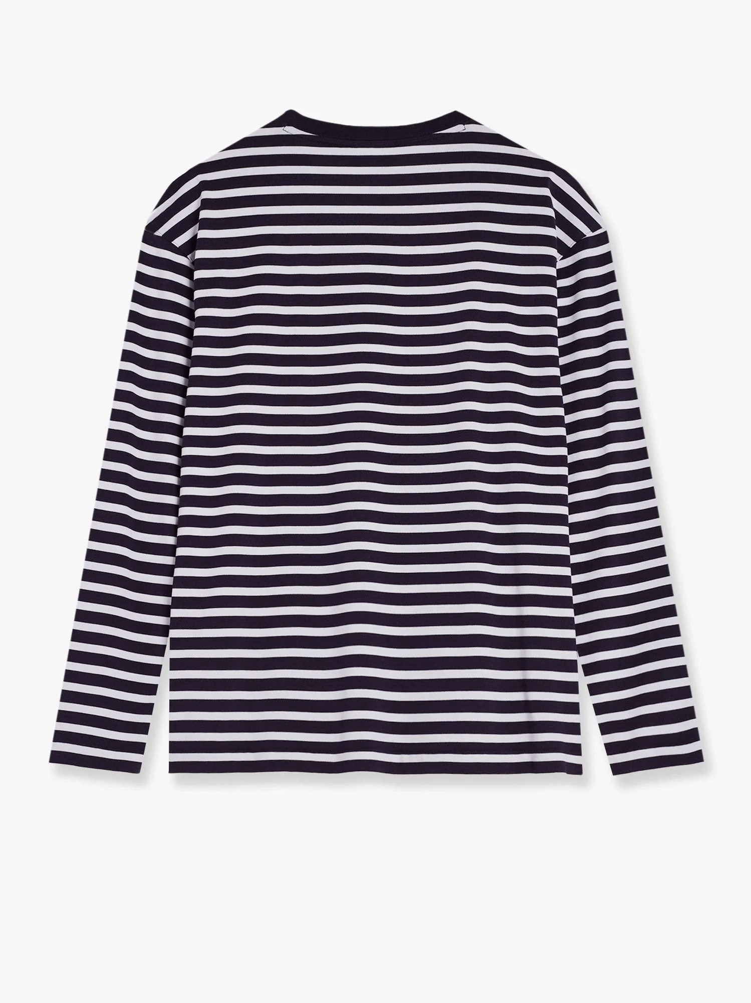 Maison Kitsune Striped Cotton Sweater With Iconic Logo Patch - Image 2