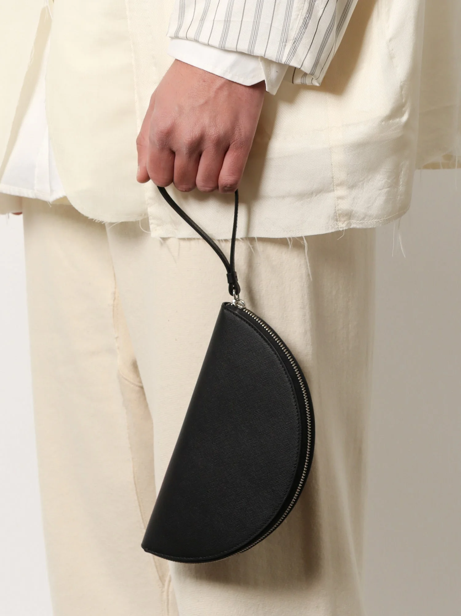 Maison Margiela Leather Pochette With Iconic Four Stitched Detail - Image 2