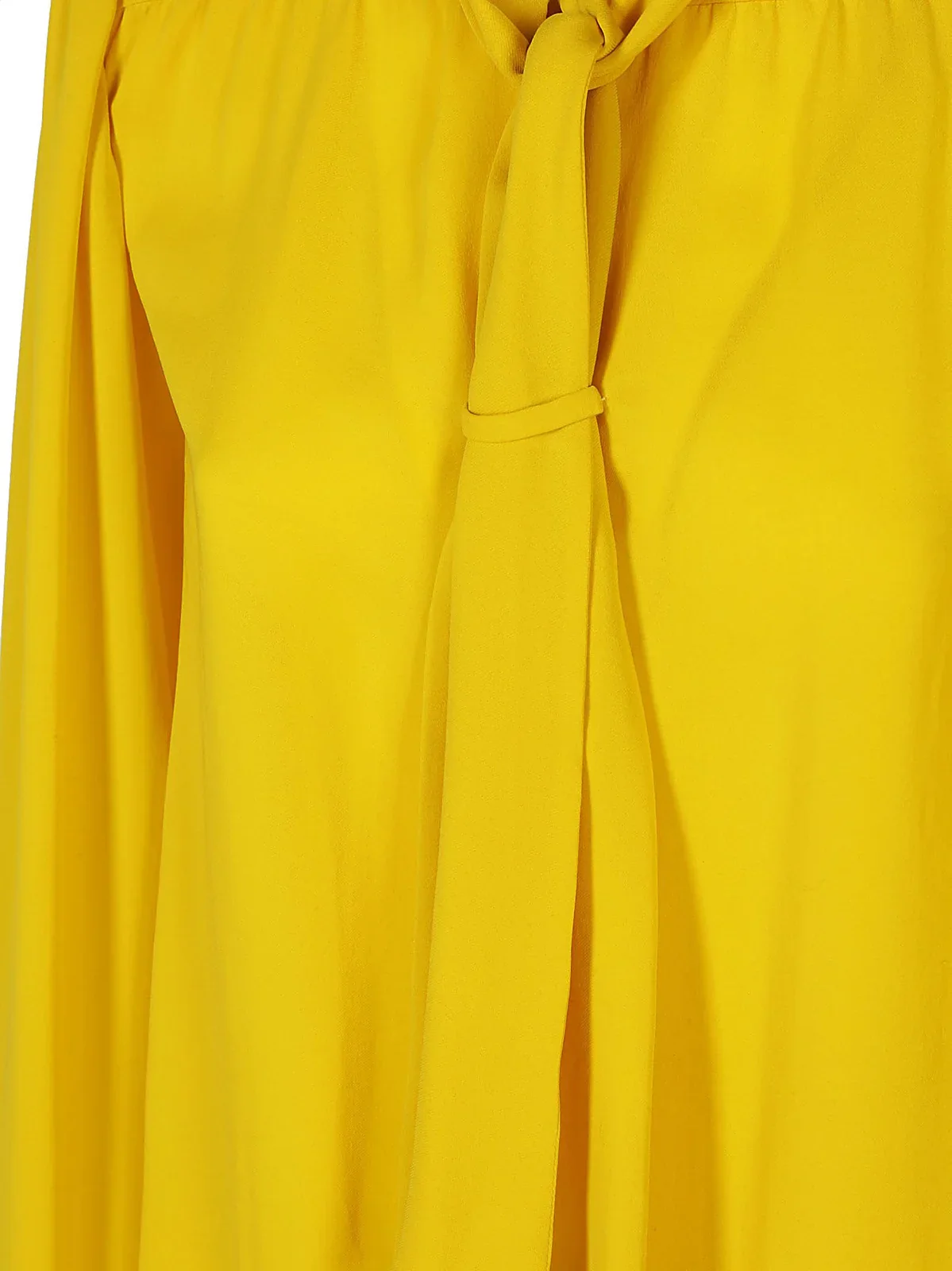 Maison Margiela Pussy-bow Blouse In Yellow - Image 3