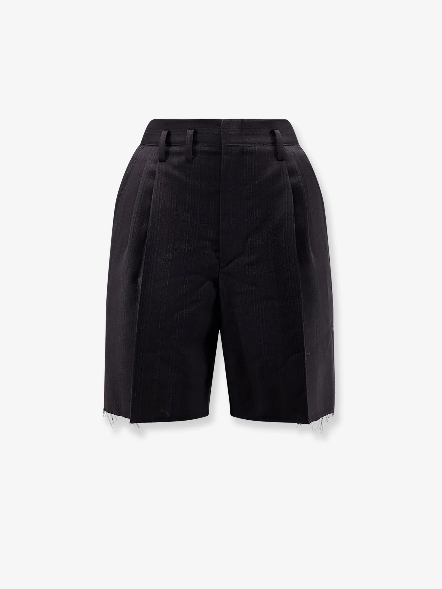Maison Margiela Striped Virgin Wool Shorts