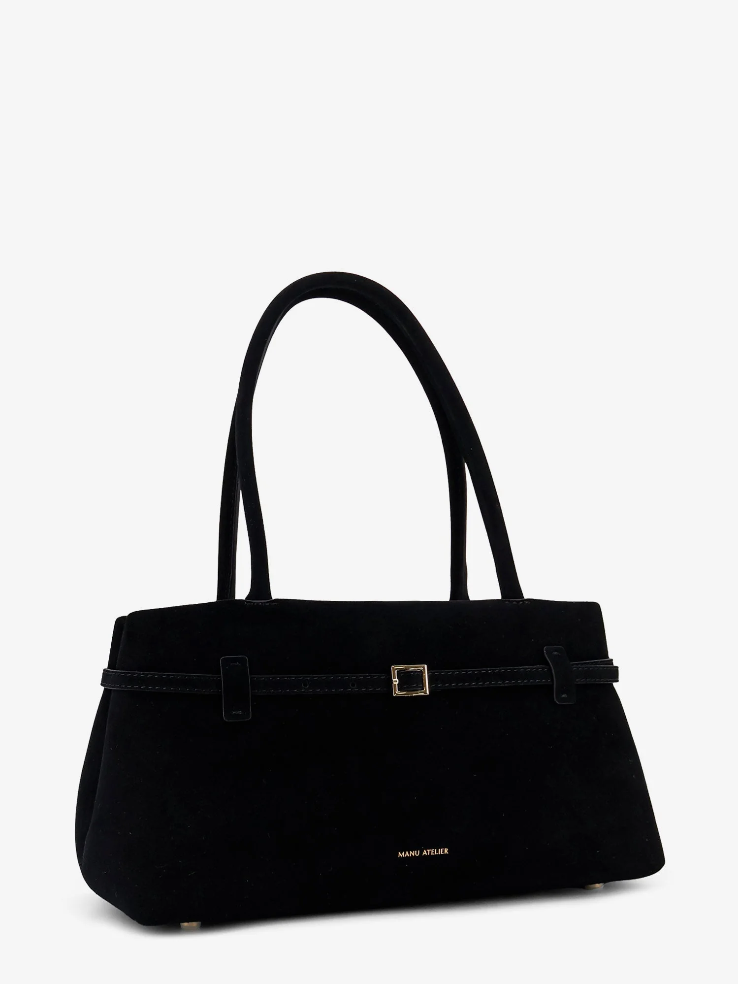Manu Atelier East West Le Cambon Suede Shoulder Bag - Image 3
