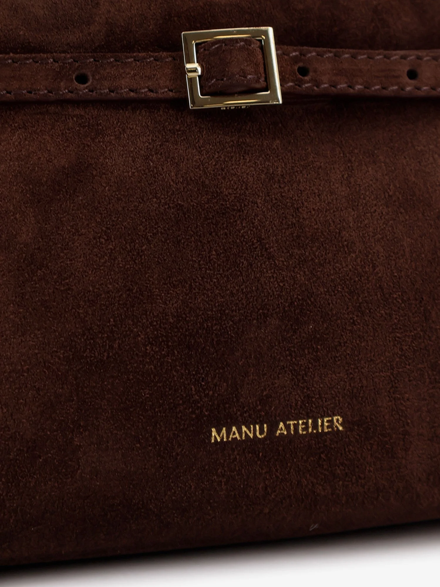 Manu Atelier Le Cambon 25 Suede Handbag - Image 5