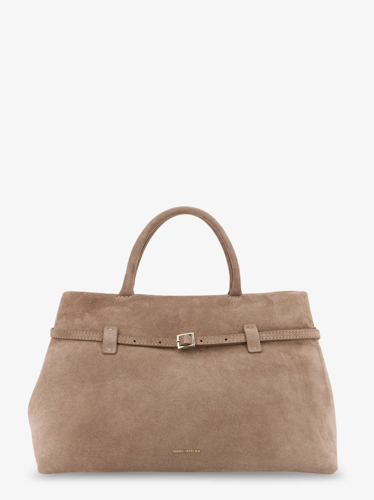 Manu Atelier Le Cambon 35 Suede Shoulder Bag