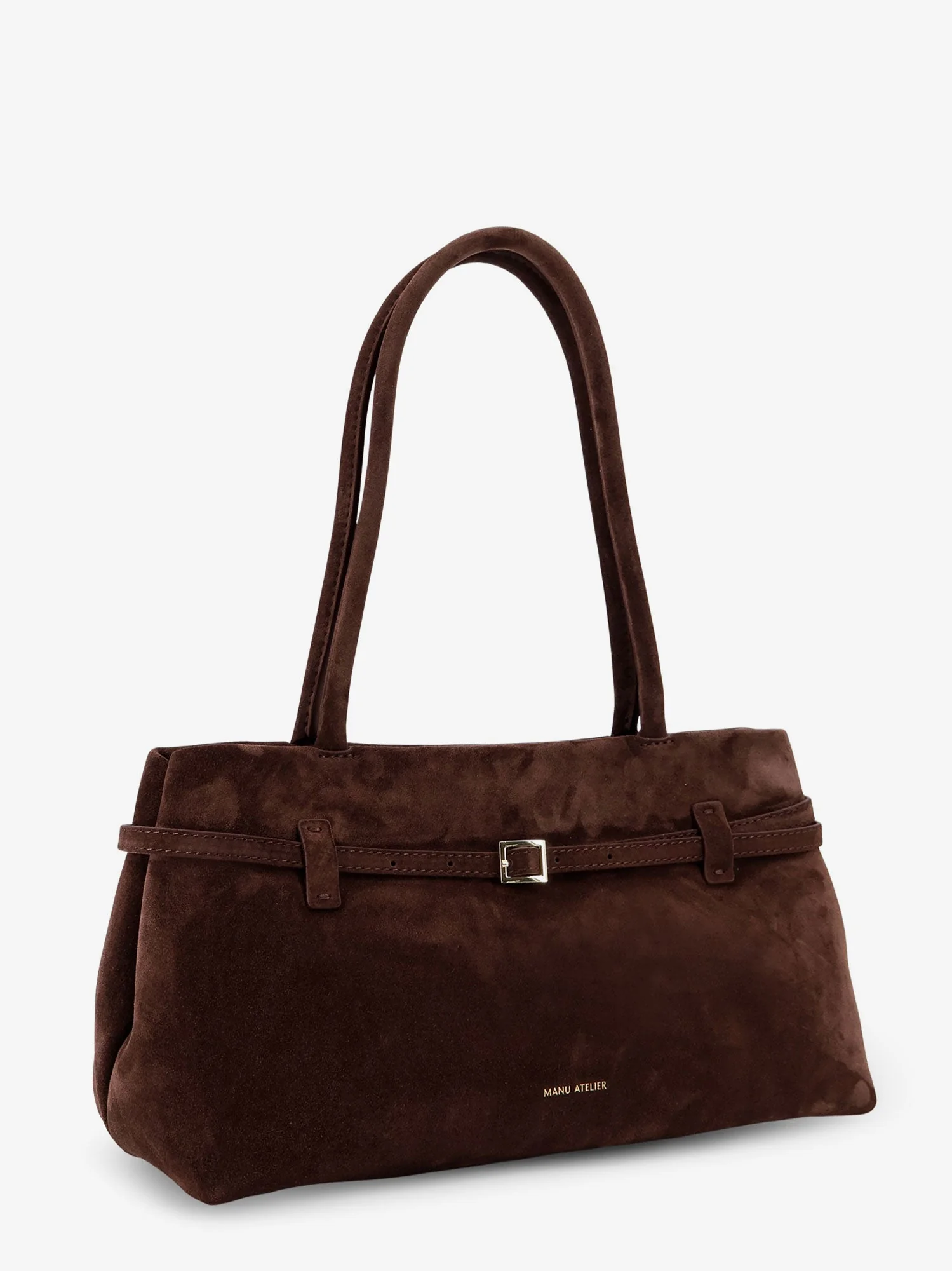 Manu Atelier Le Cambon East West Suede Shoulder Bag - Image 3