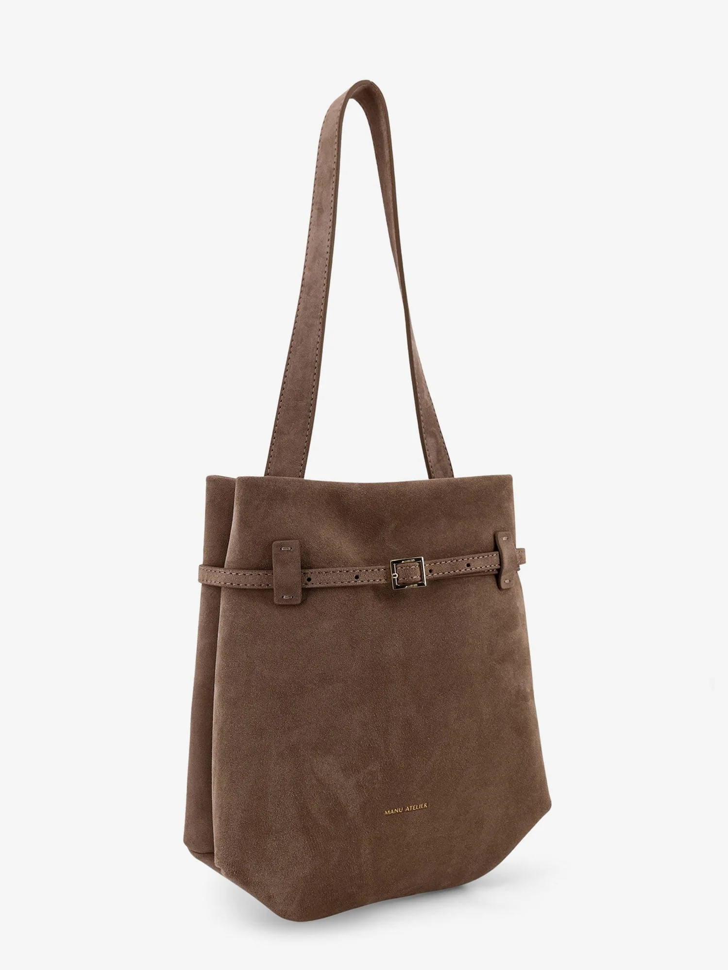 Manu Atelier Mini Tote Du Jour Suede Shoulder Bag - Image 3