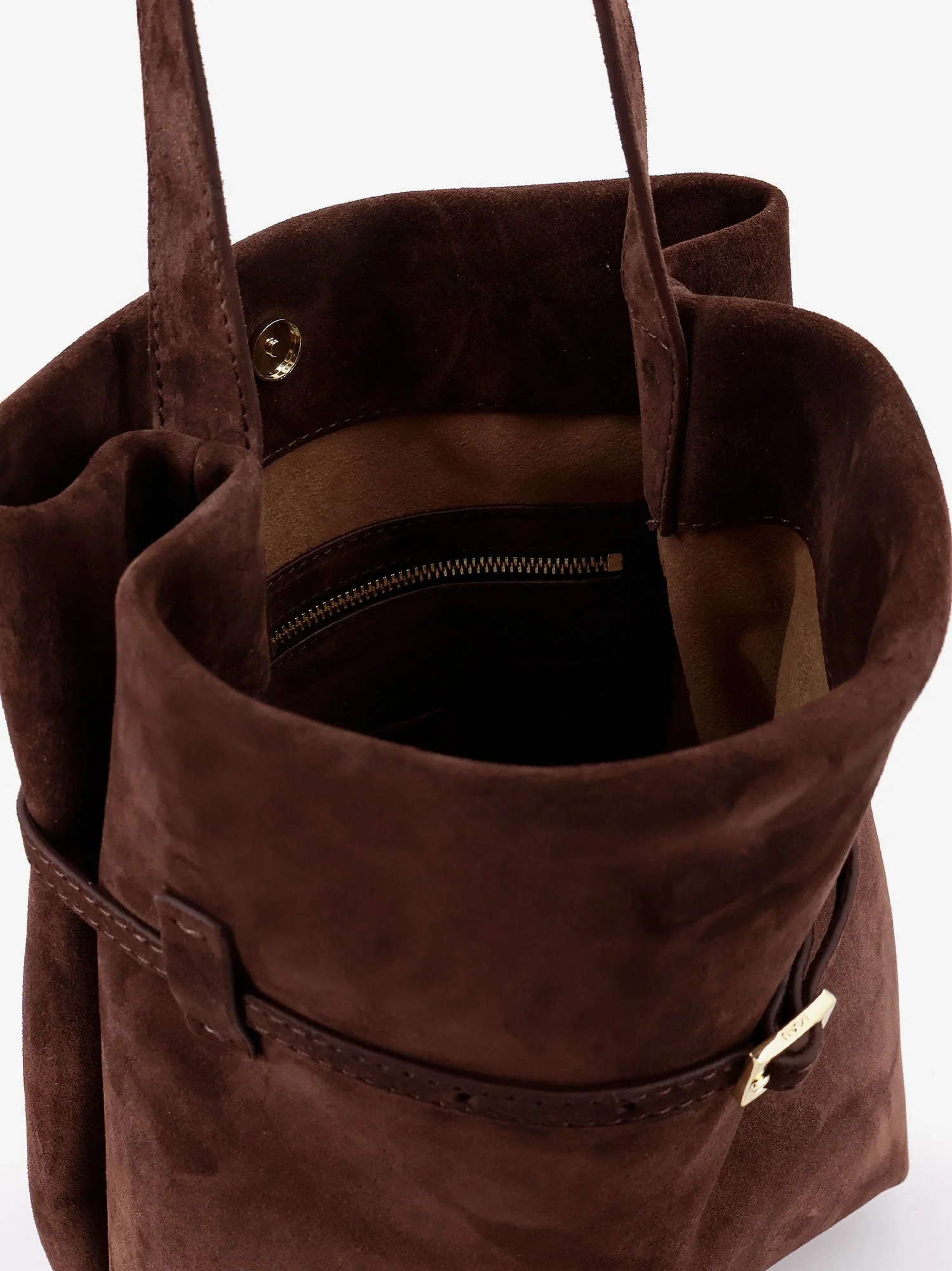 Manu Atelier Suede Tote Du Jour Shoulder Bag - Image 4