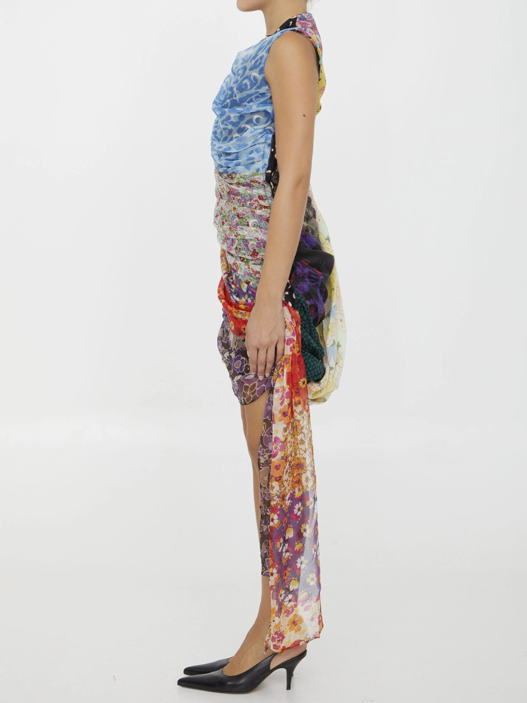 Marine Serre Regenerated Scarves Dress - Image 3
