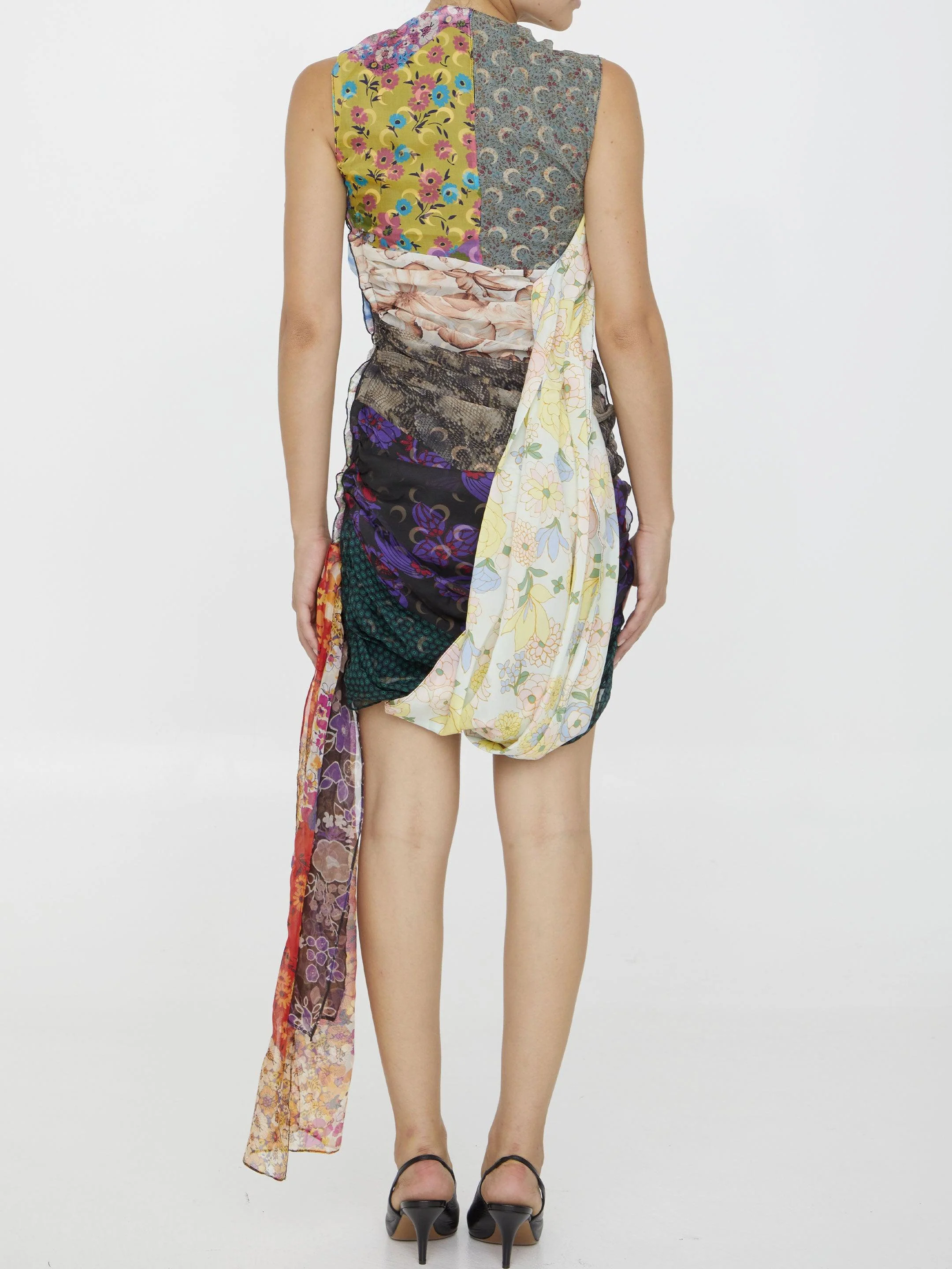 Marine Serre Regenerated Scarves Dress - Image 4