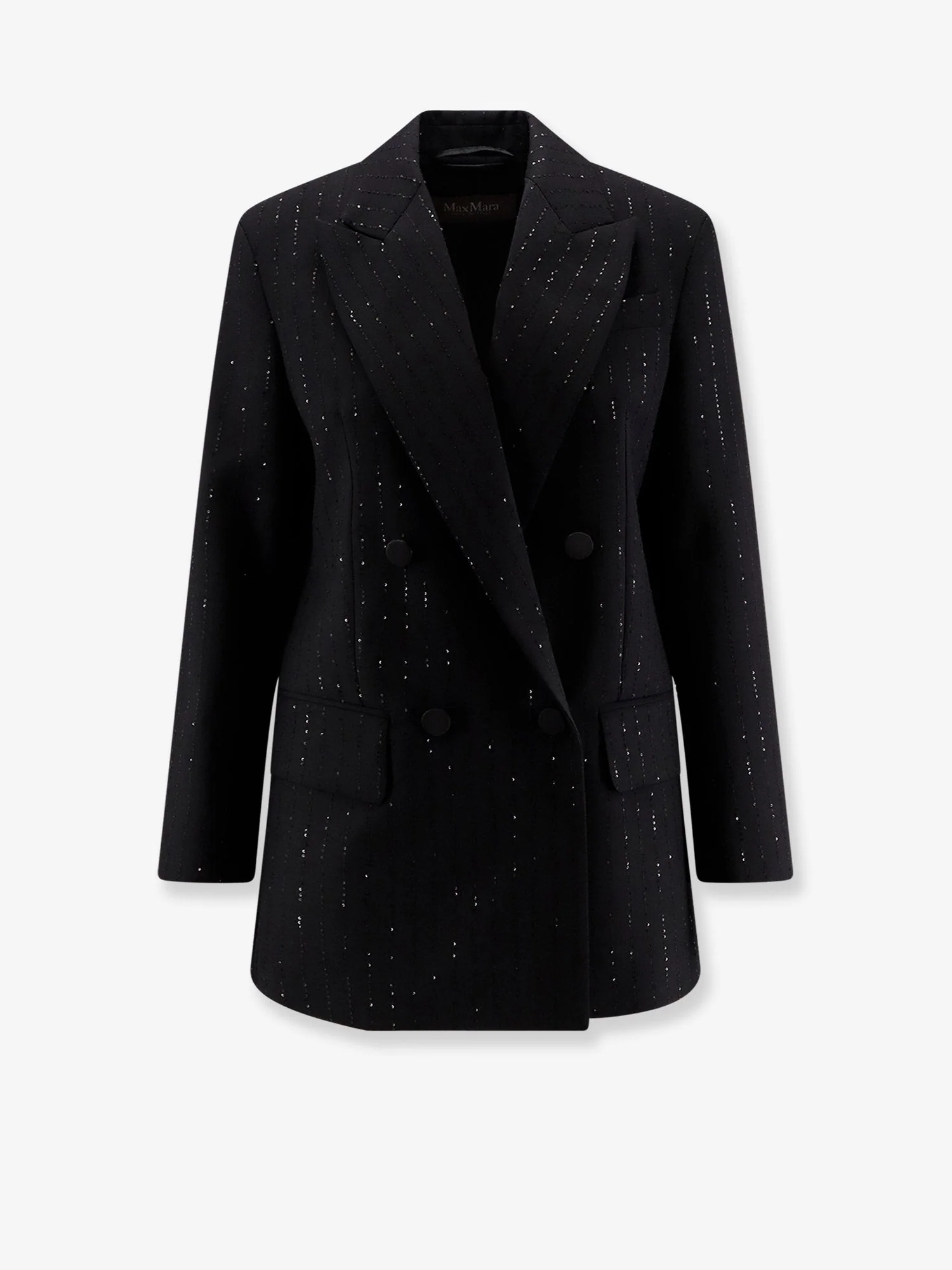 Max Mara Appia Virgin Wool Blazer With Sequins