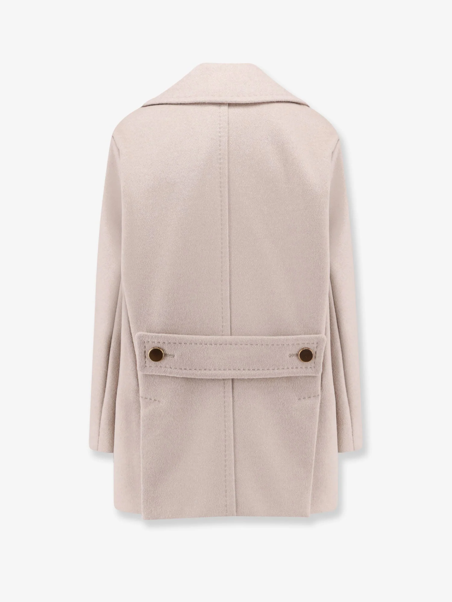 Max Mara Berta Cashmere Peacoat With Gold Metal Buttons - Image 2