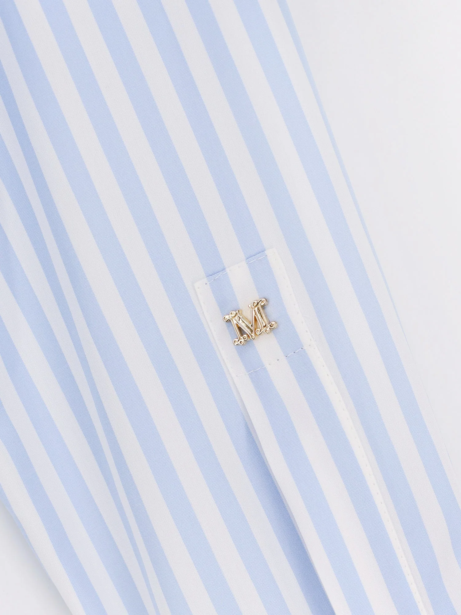 Max Mara Mxmaccenni Striped Cotton Shirt - Image 3