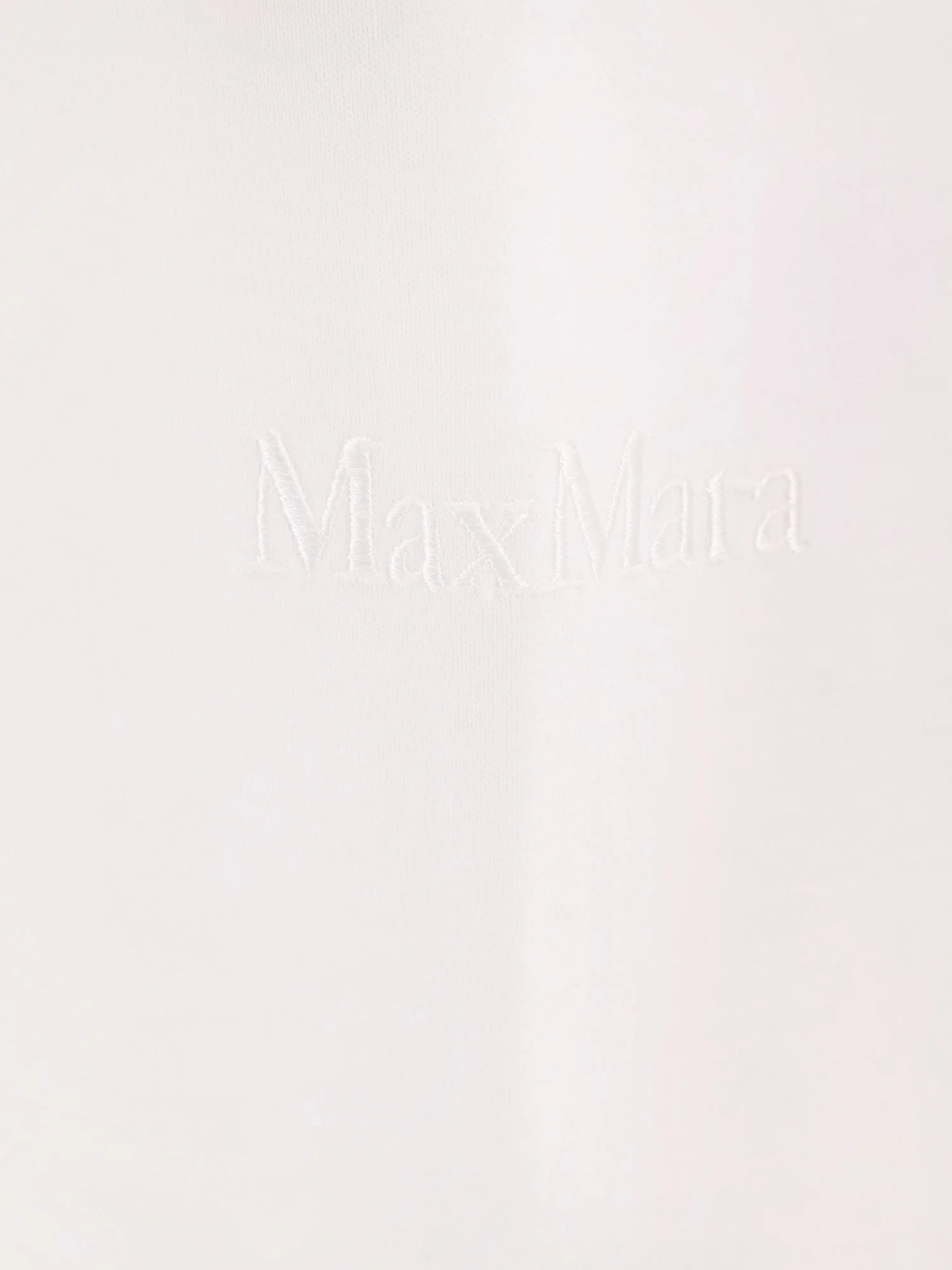 Max Mara Nerina Cotton T-Shirt With Max Mara Embroidery - Image 6