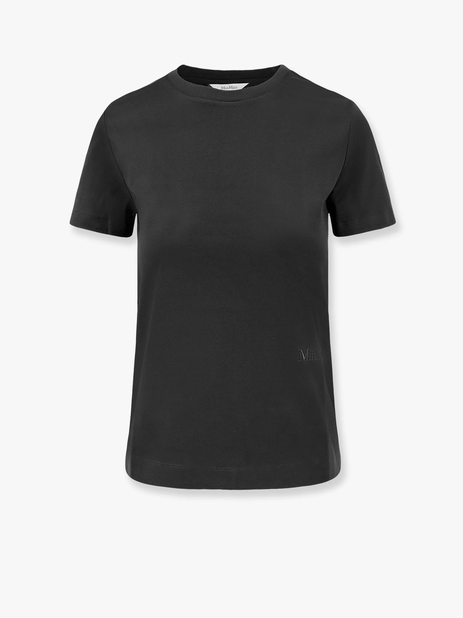 Max Mara Nerina Cotton T-Shirt With Max Mara Embroidery - Image 7