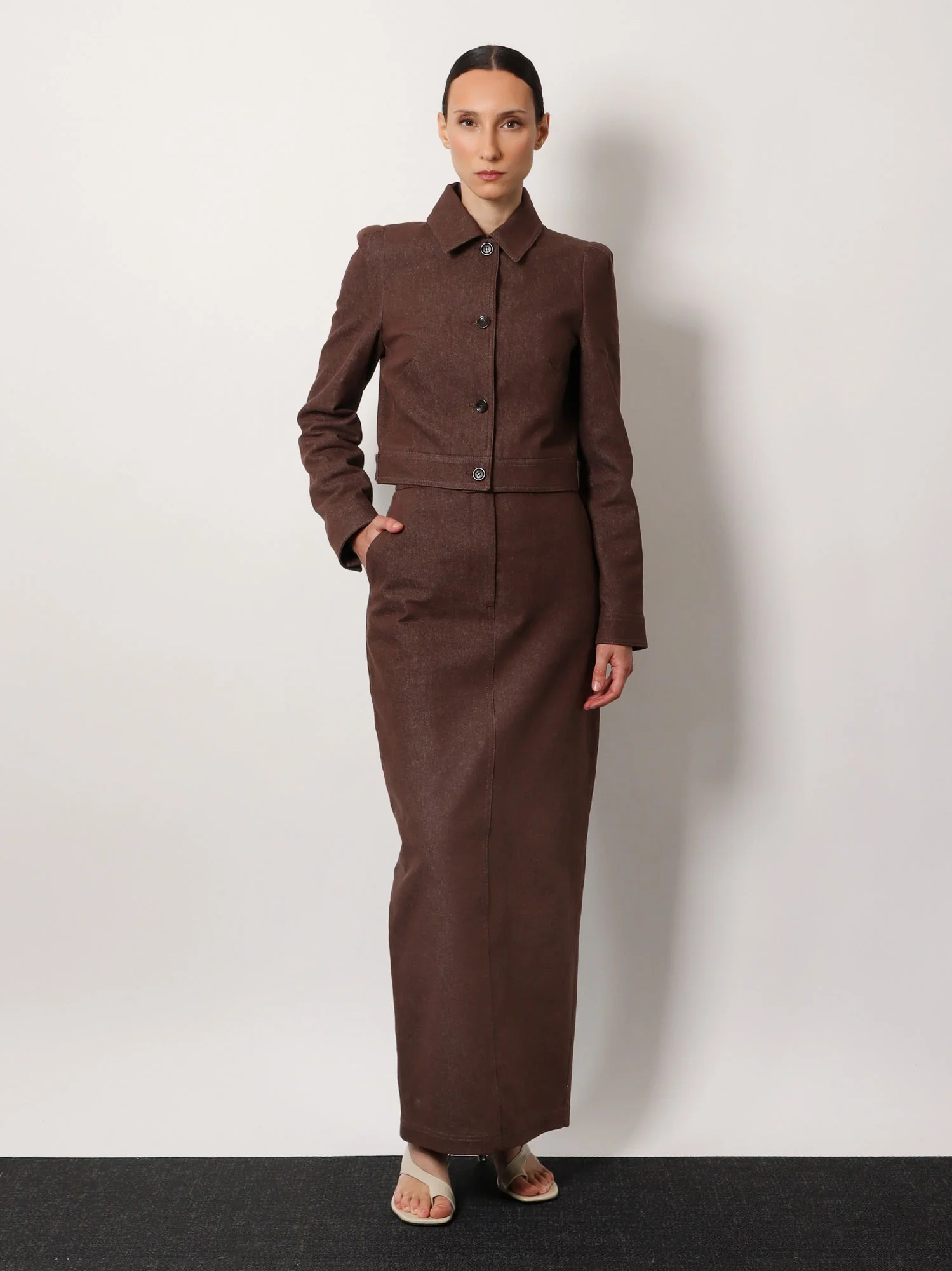 Max Mara Pianosa Max Mara Sfilata Cotton Long Skirt - Image 2