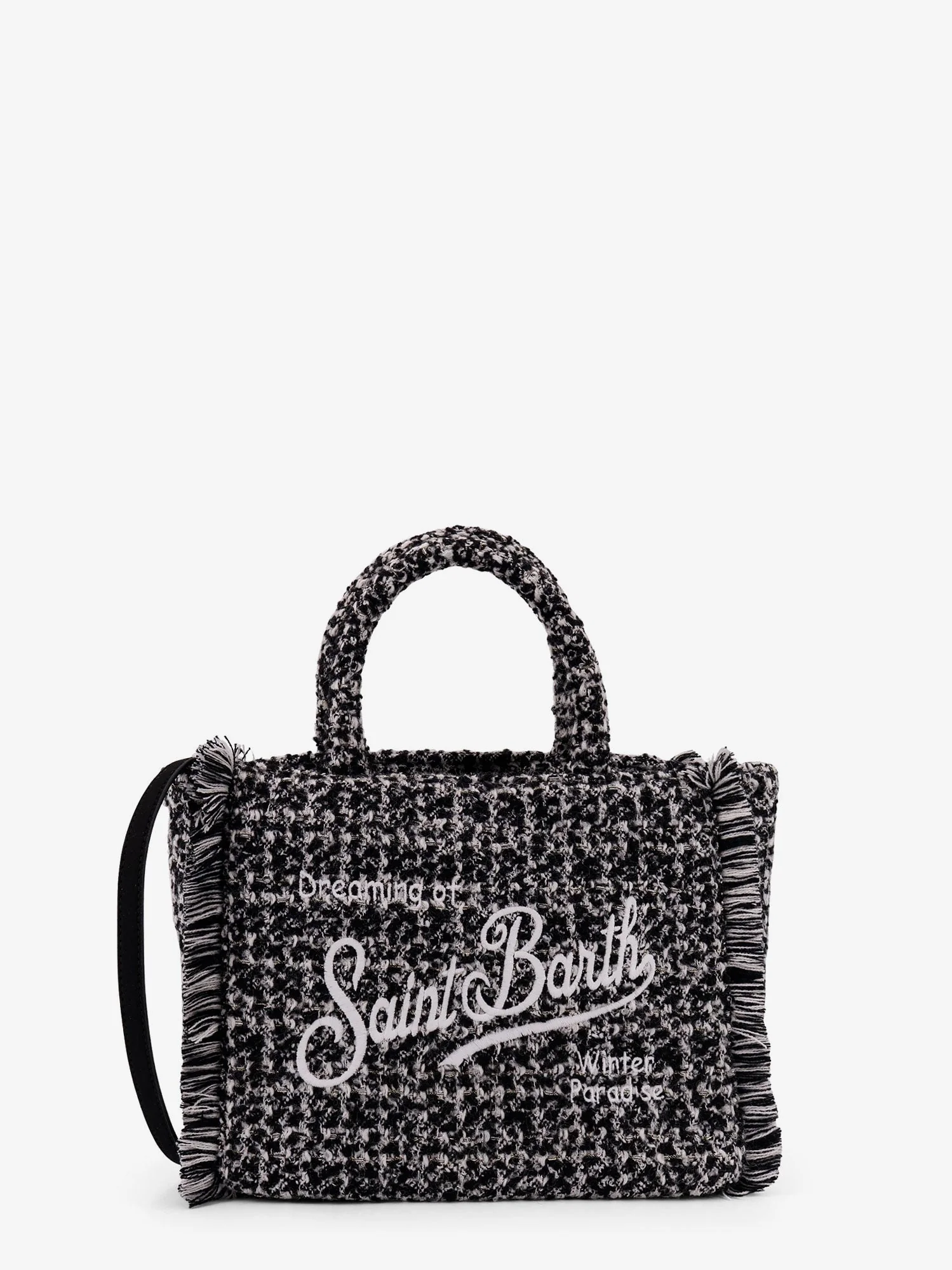 Mc2 Saint Barth Borsa A Tracolla Colette Tweed In Misto Lana