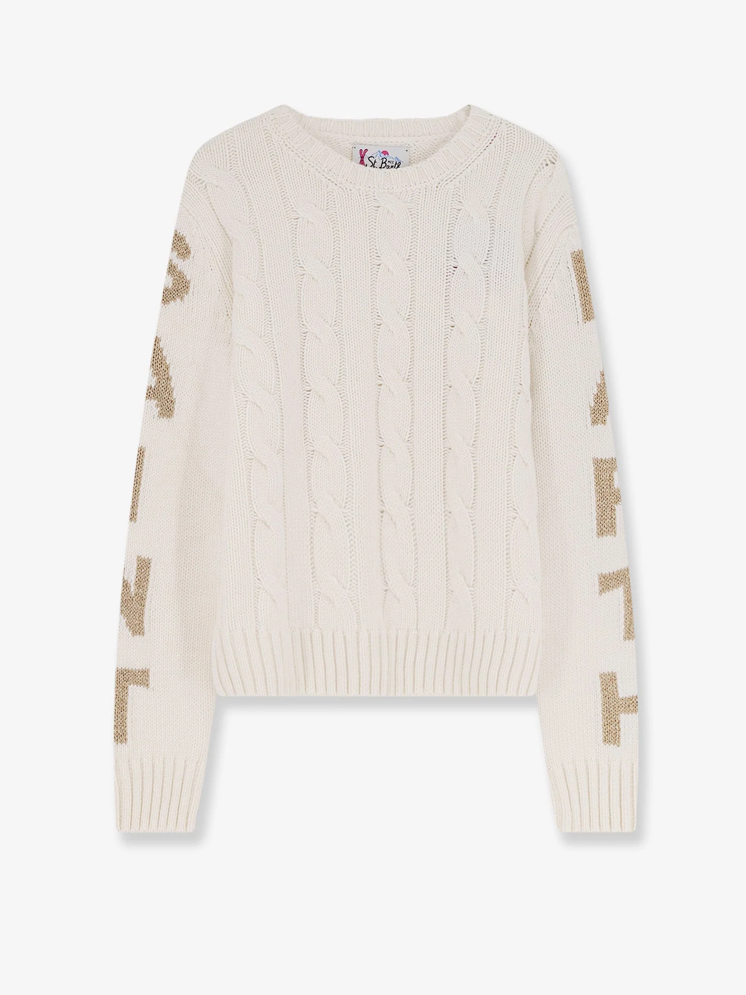 Mc2 Saint Barth Malmo Wool Blend Cable Knit Sweater - Image 4