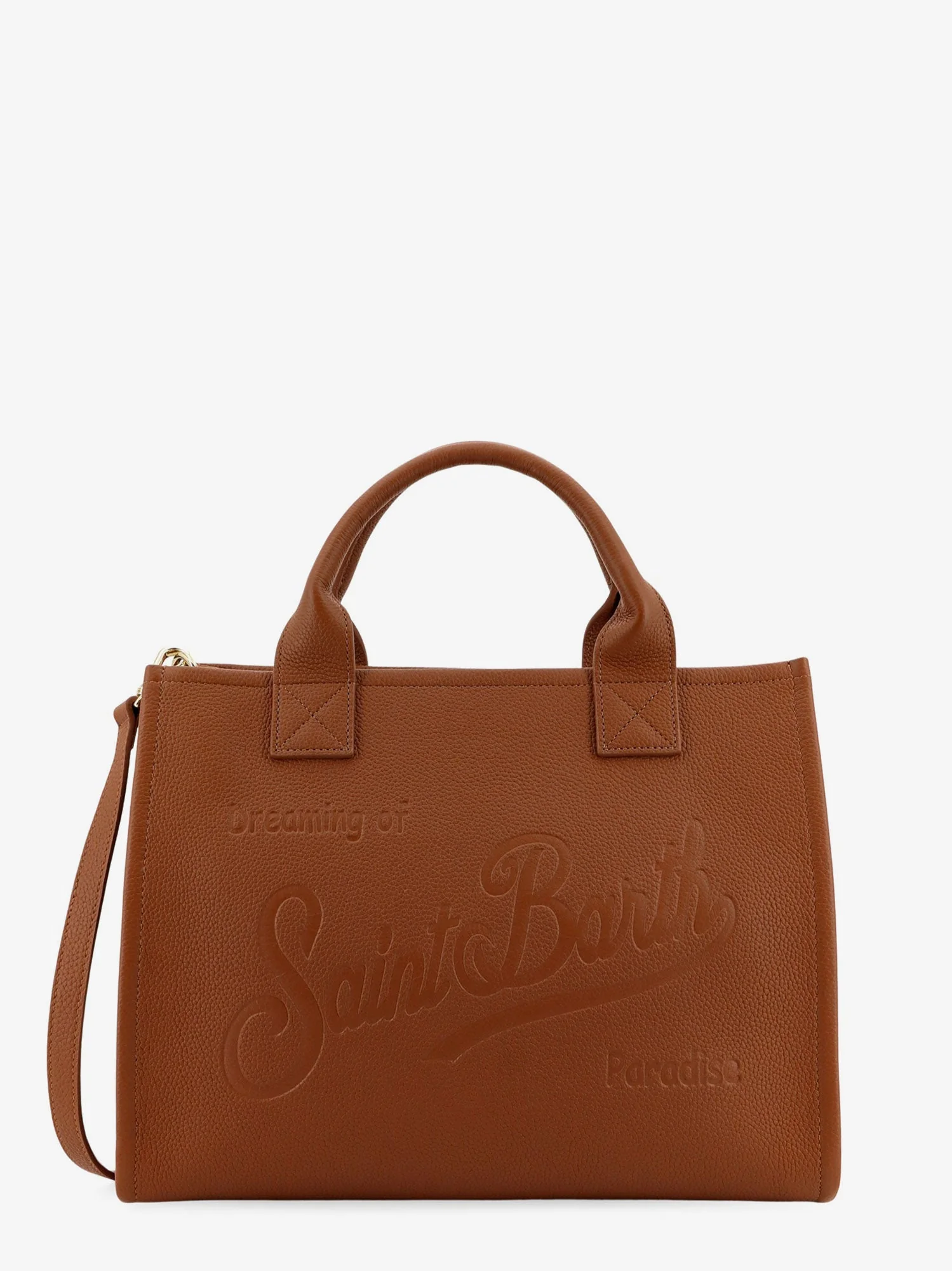 Mc2 Saint Barth Vanity Bag Large Leather Shoulder Bag