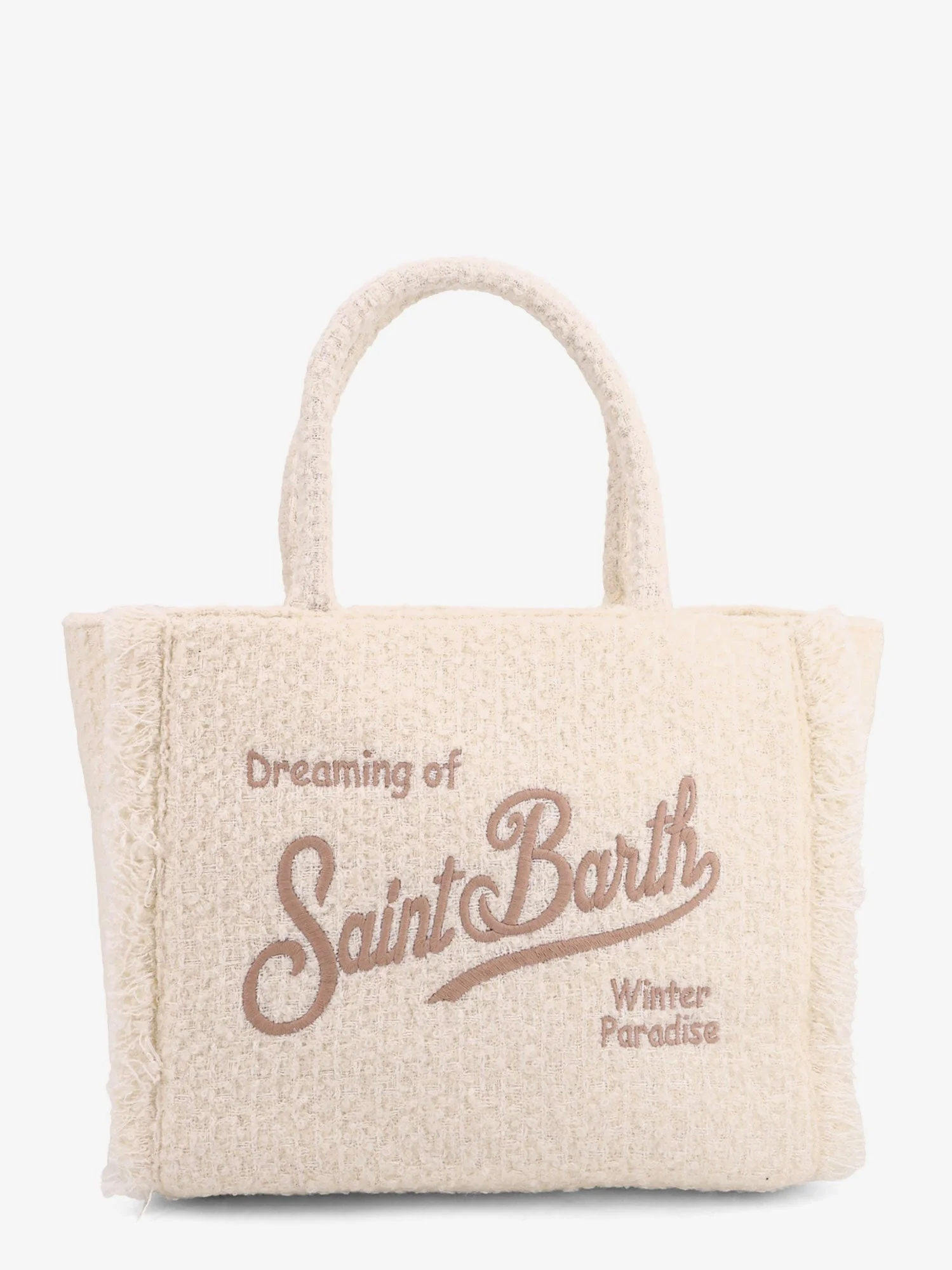 Mc2 Saint Barth Vanity Tweed Wool Blend Shoulder Bag