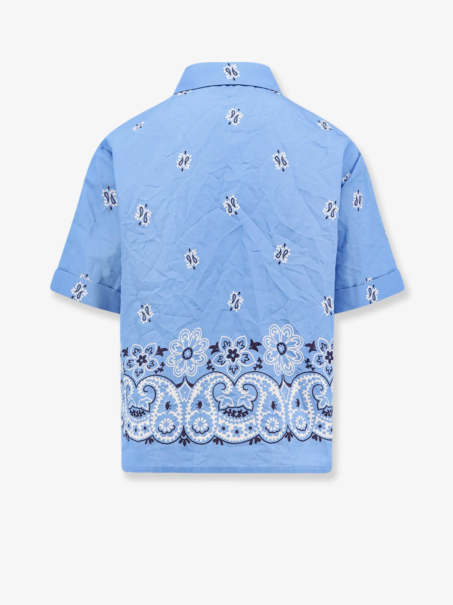 Miu Miu Bandana Cotton And Linen Shirt - Image 2