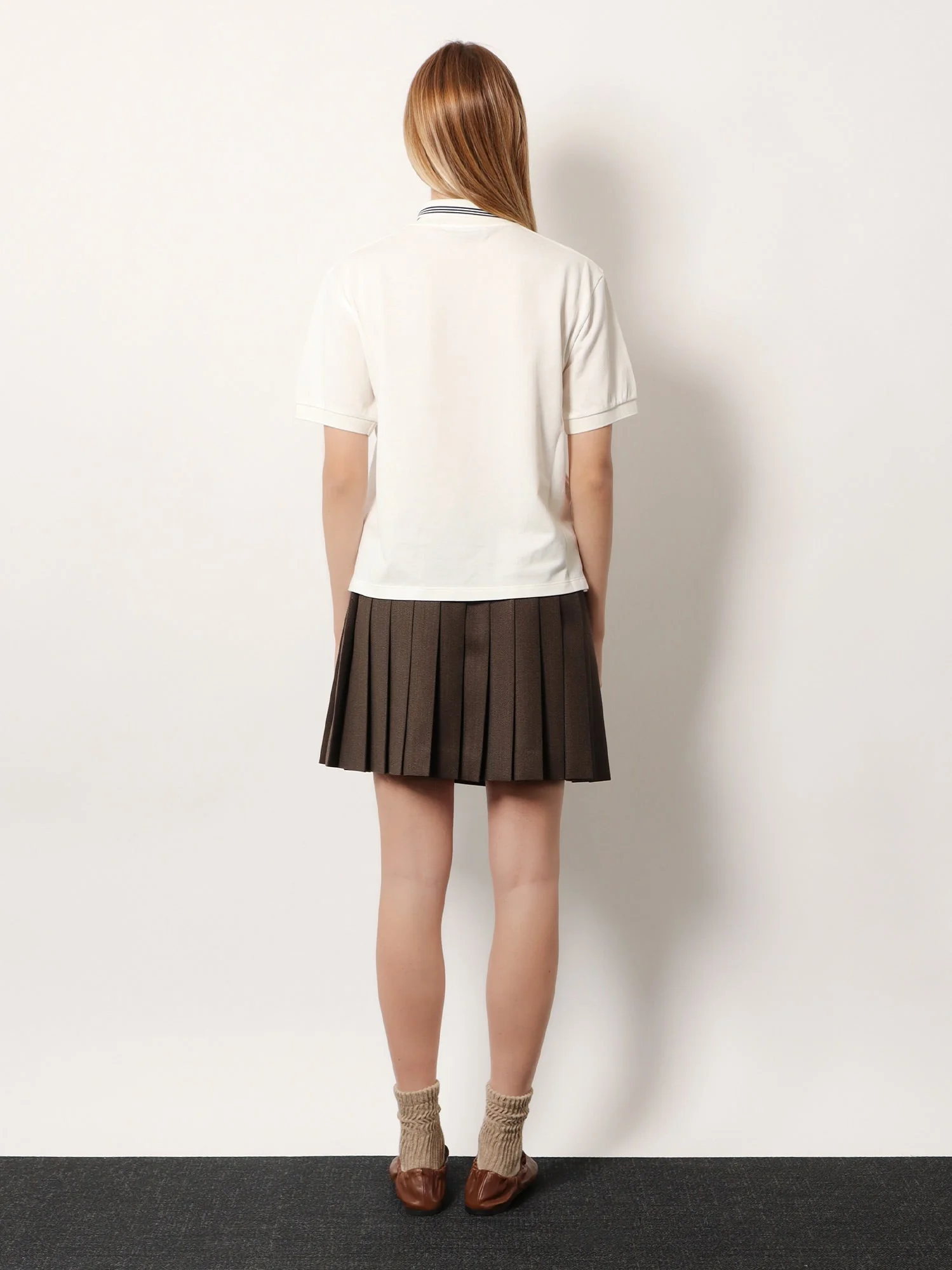 Miu Miu Cotton Polo Shirt With Asymmetric Zip - Image 4