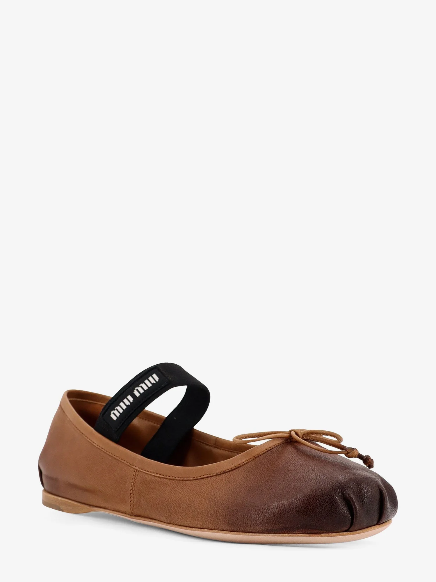 Miu Miu Leather Ballerinas - Image 3