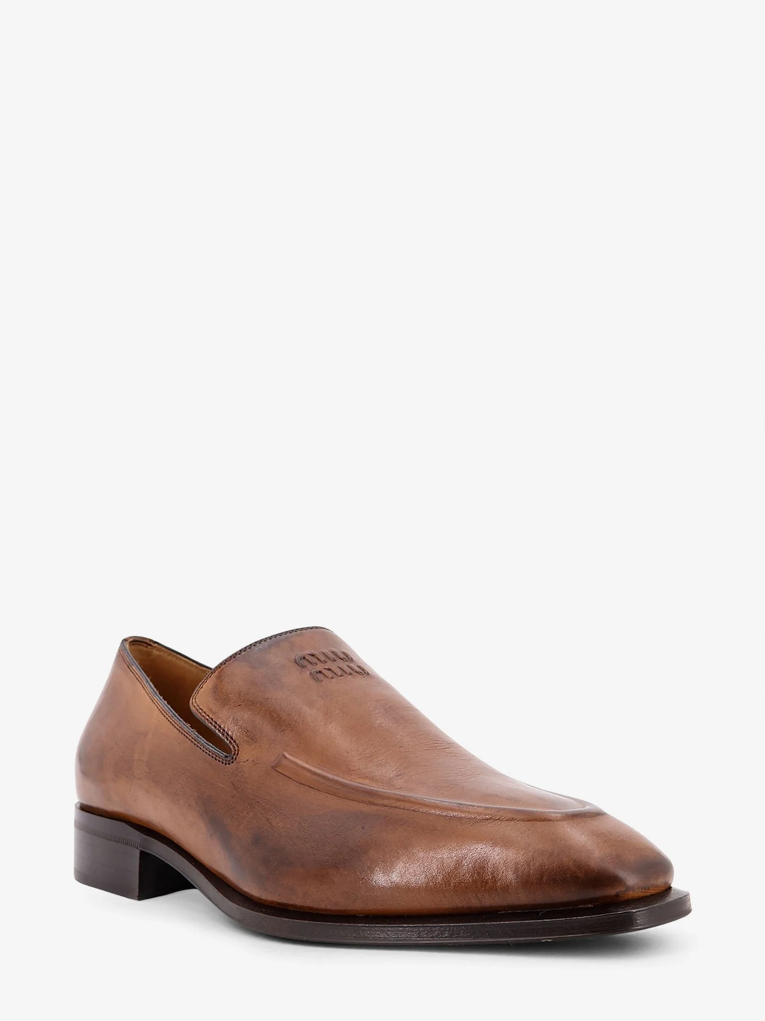 Miu Miu Leather Loafers - Image 2