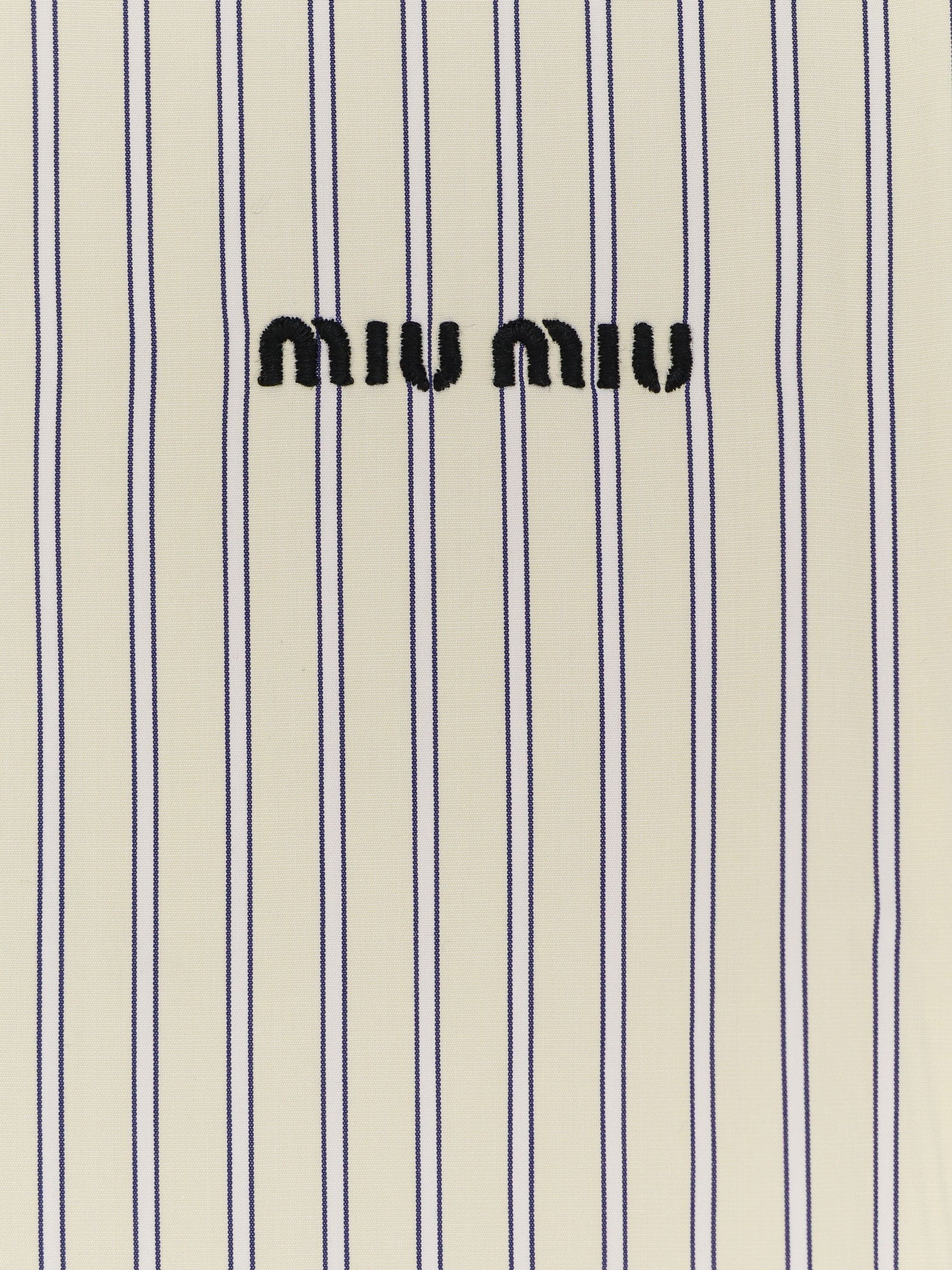 Miu Miu Pin Check Cotton Shirt - Image 8