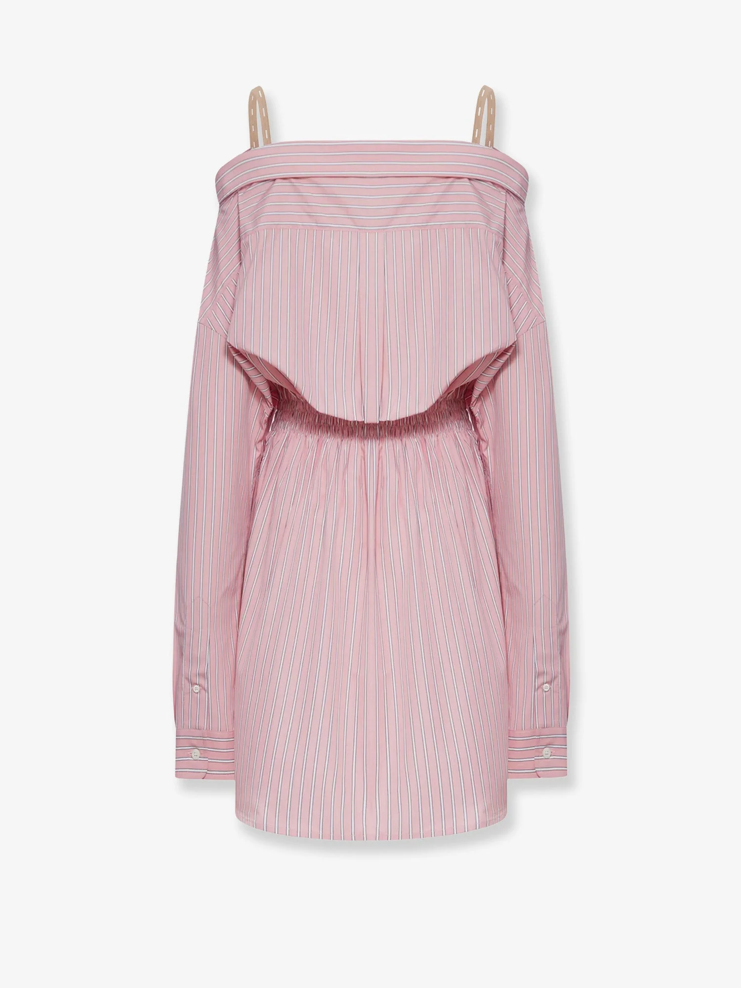 Miu Miu Striped Cotton Shirt Dress - Image 2