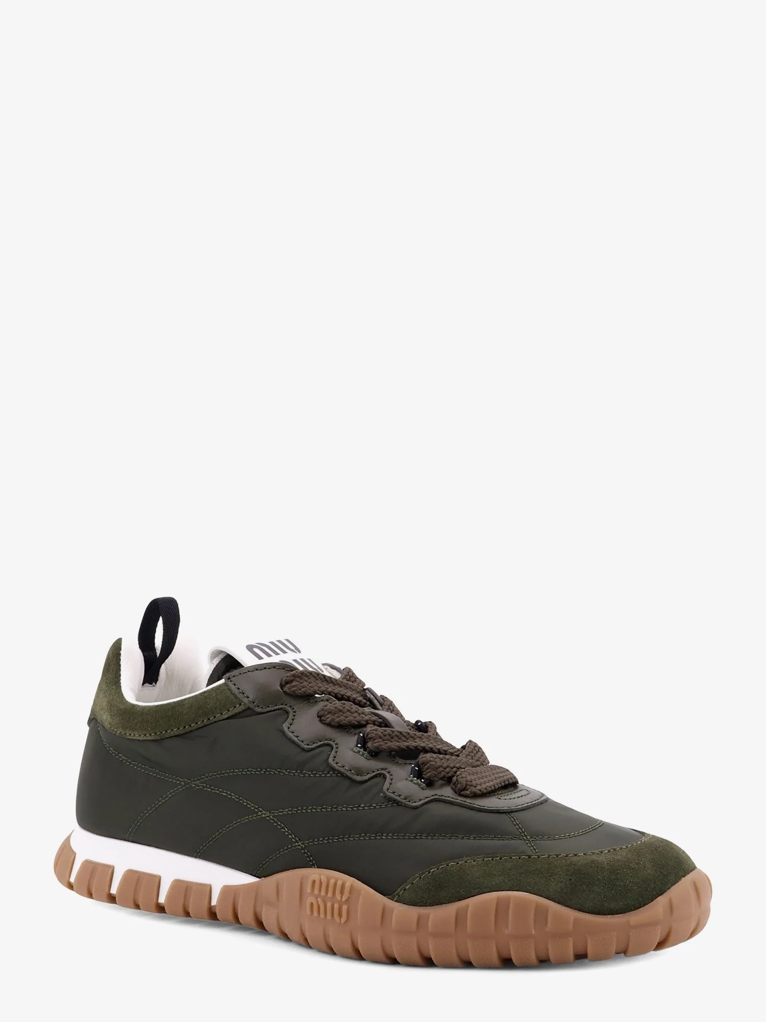 Miu Miu Technical Fabric And Suede Tyre Sneakers - Image 12