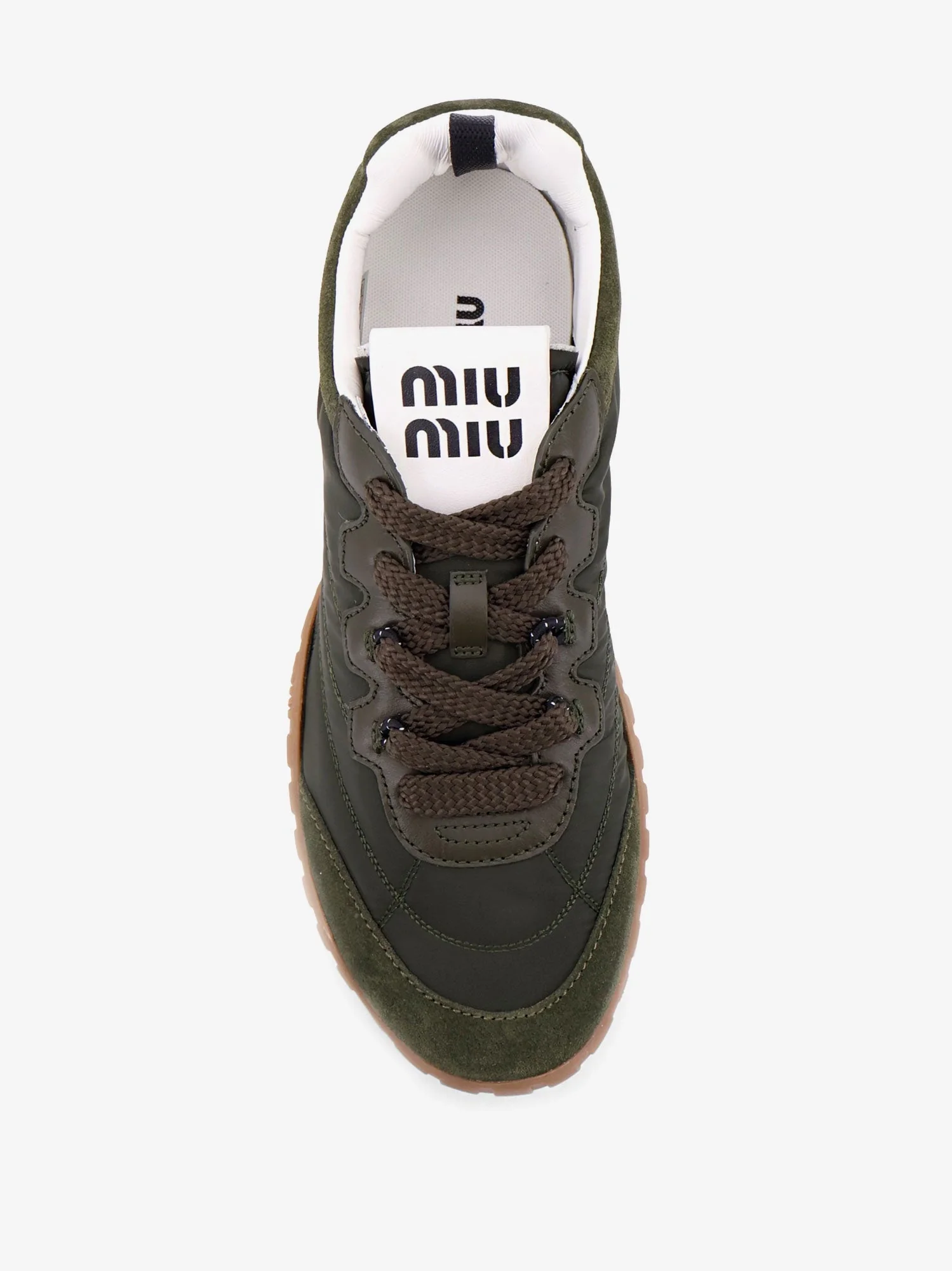 Miu Miu Technical Fabric And Suede Tyre Sneakers - Image 15