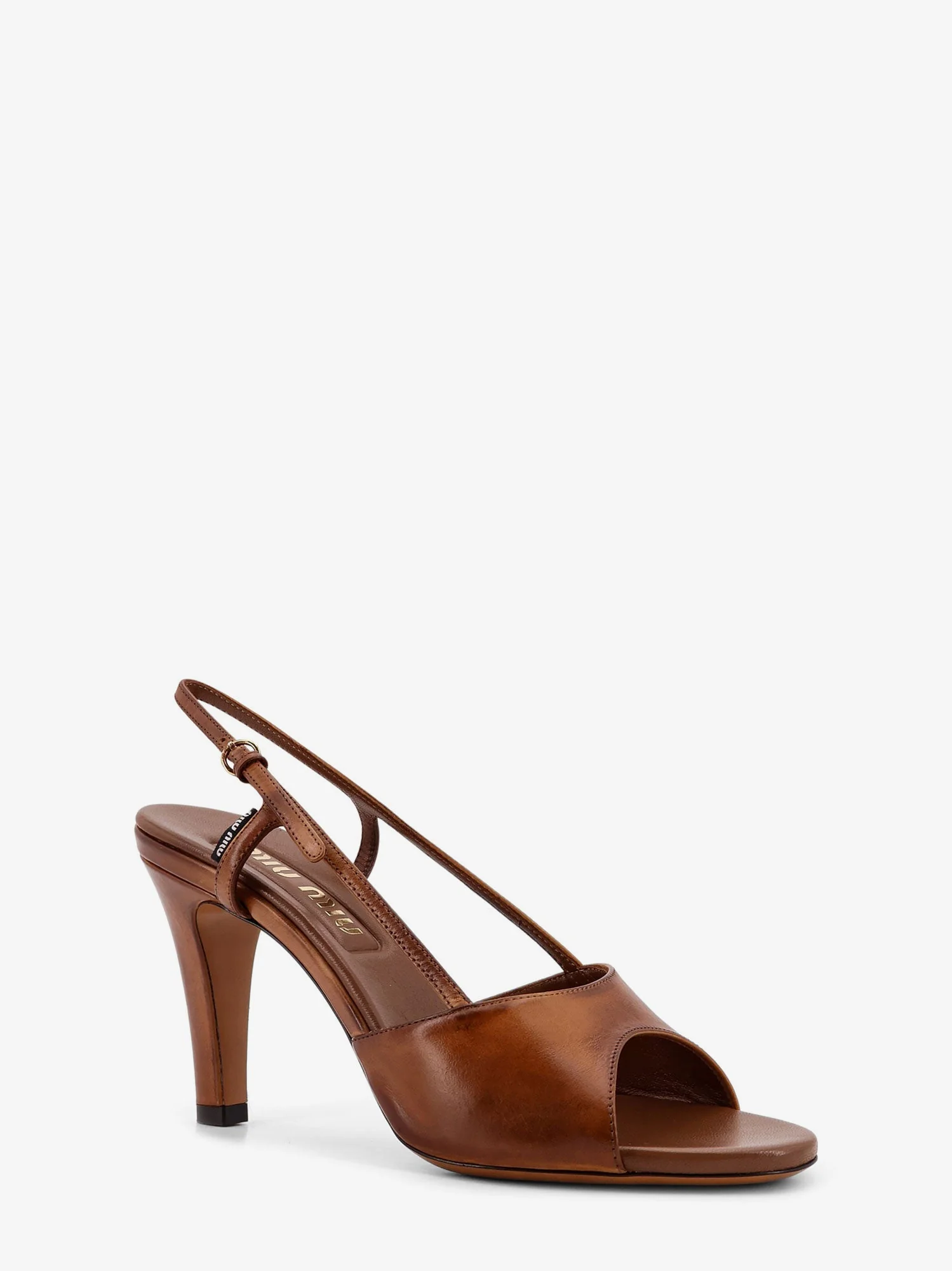 Miu Miu Vintage Leather Sandals - Image 2